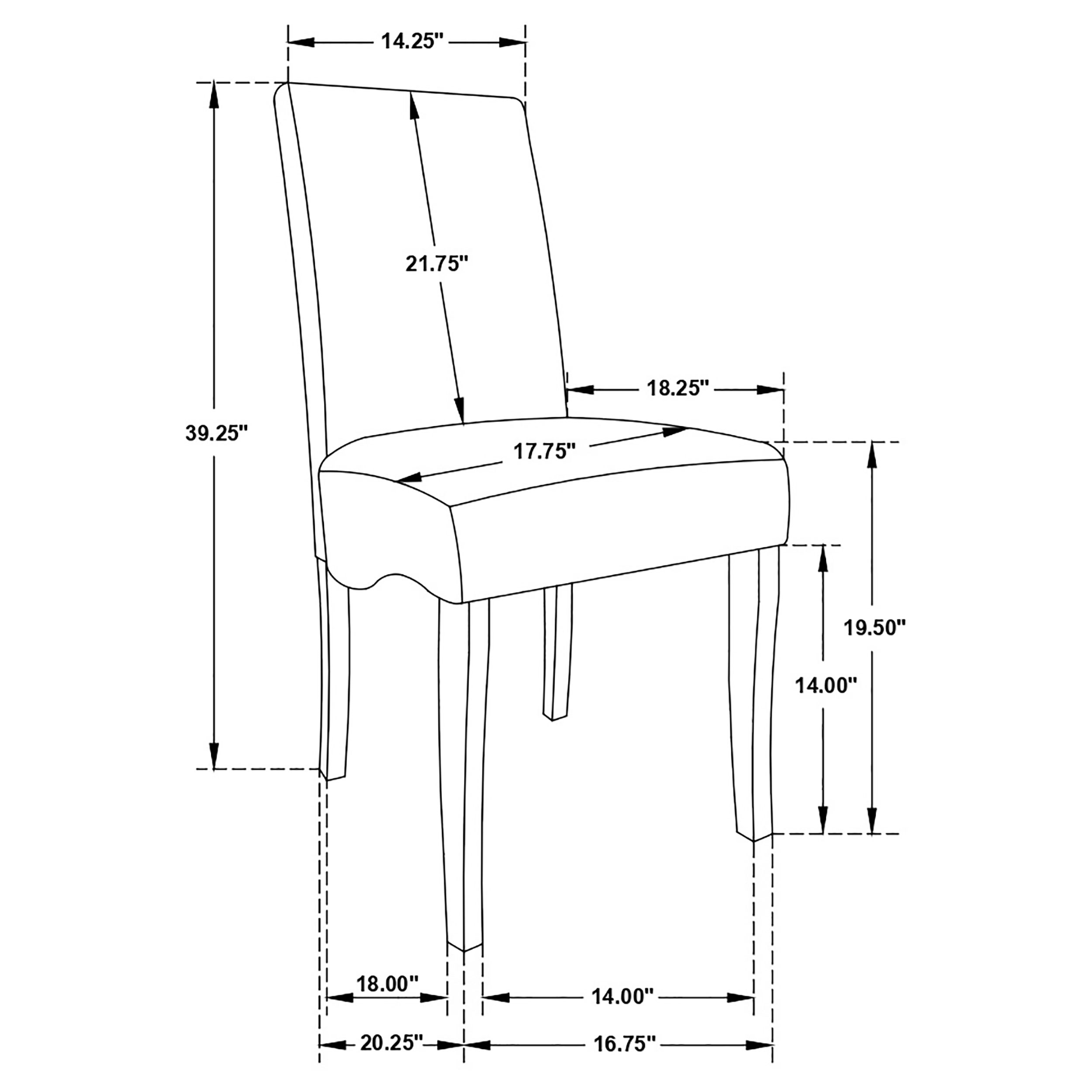 Coaster Stanton Velvet Dining Side Chair