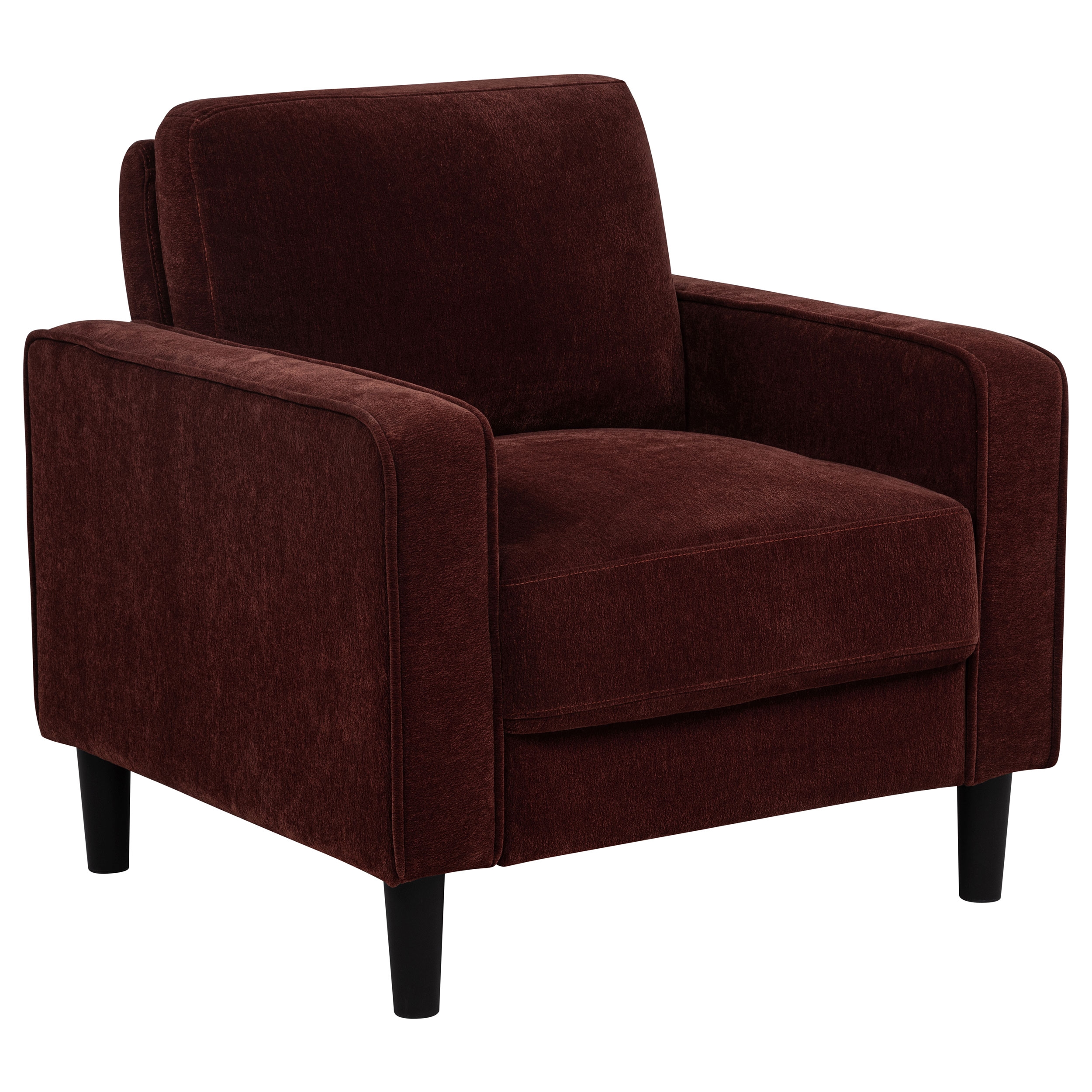 Ruth Fabric Accent Chair Rust Red