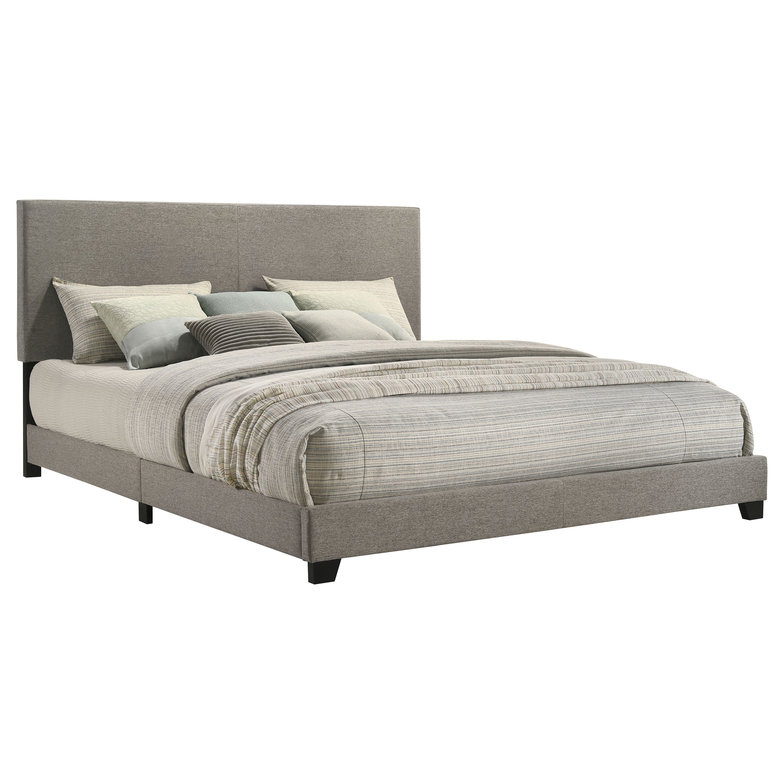 Fabric King Panel Bed