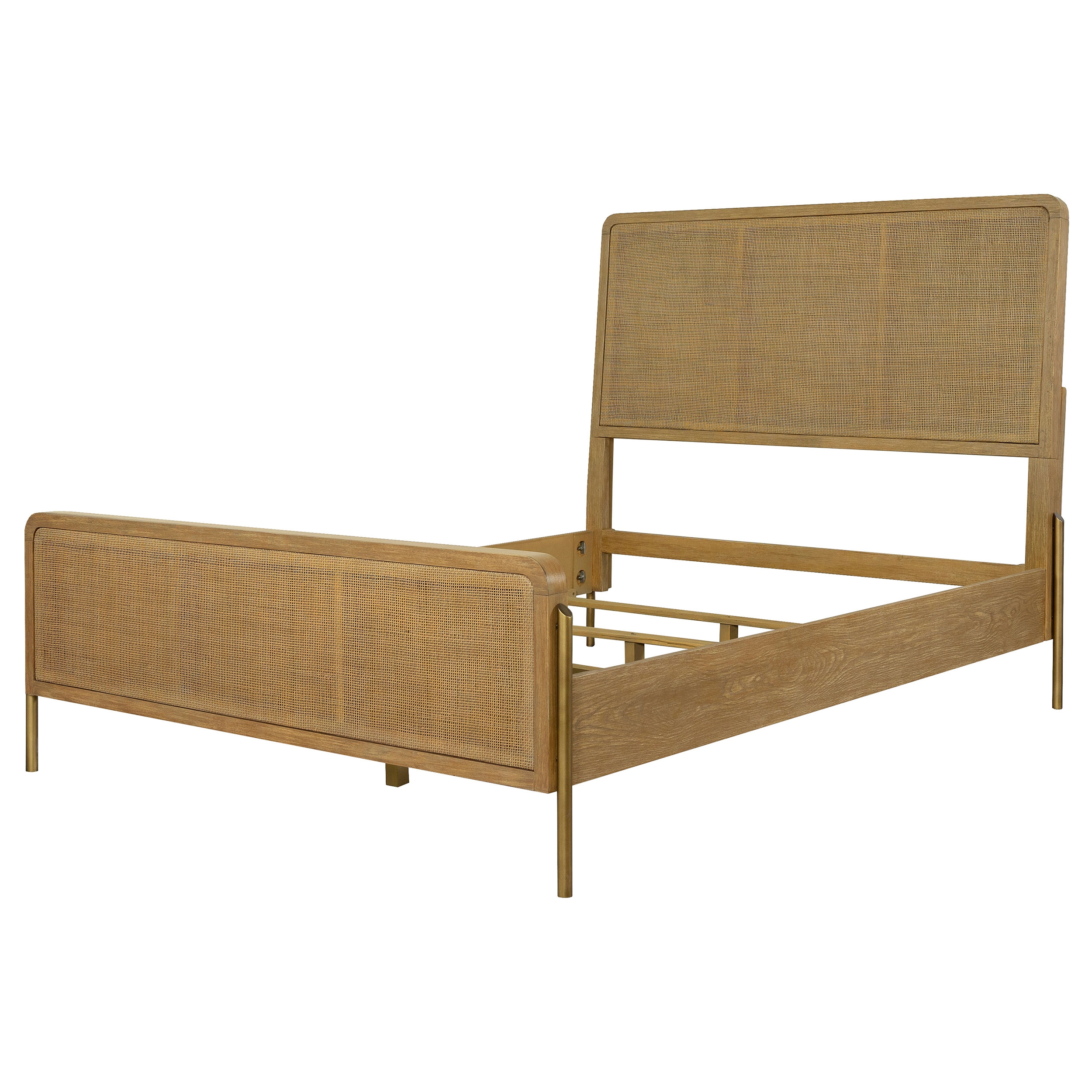 Coaster Arini Rattan Cal King Panel Bed
