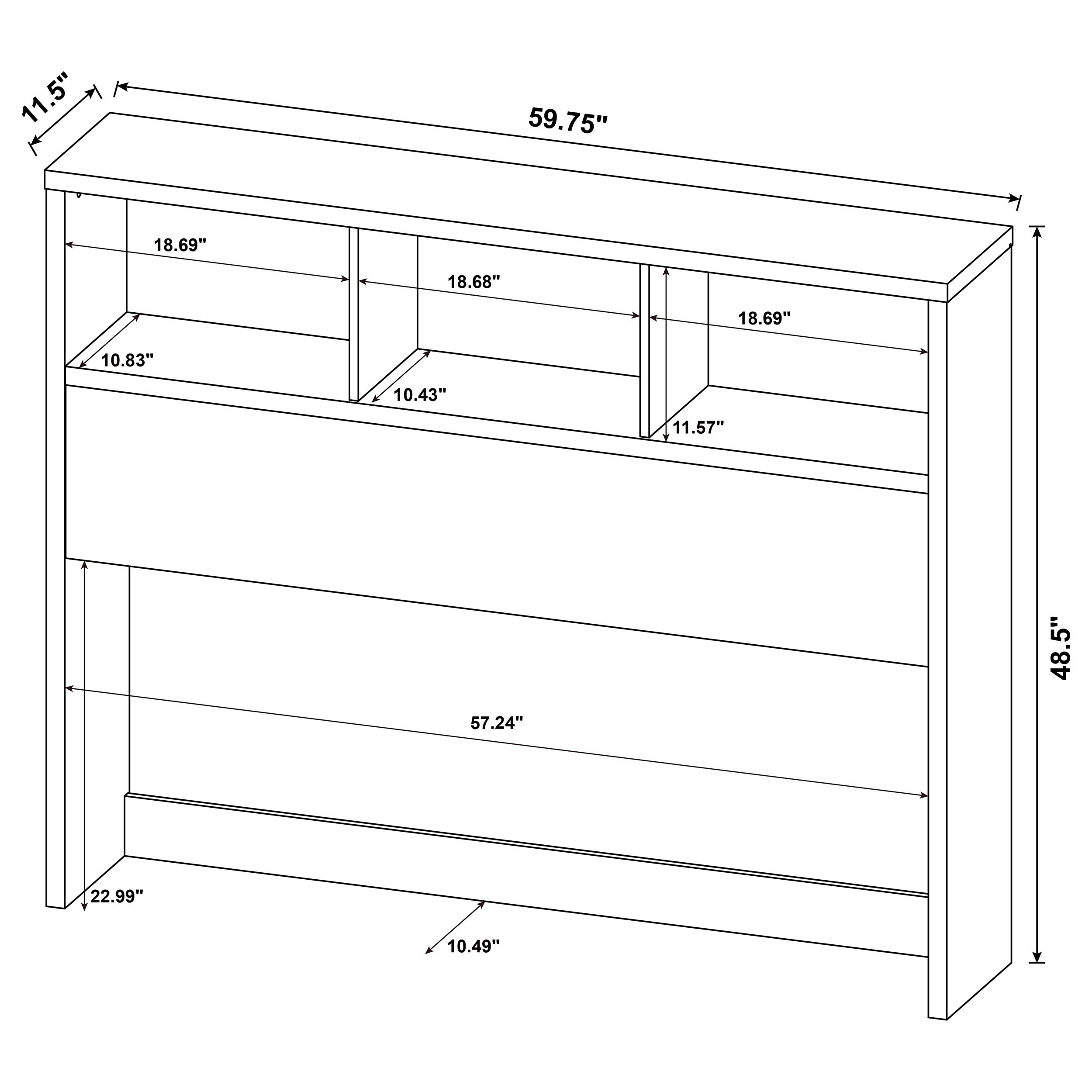 Coaster Westpark Westpark Queen Bookcase Headboard