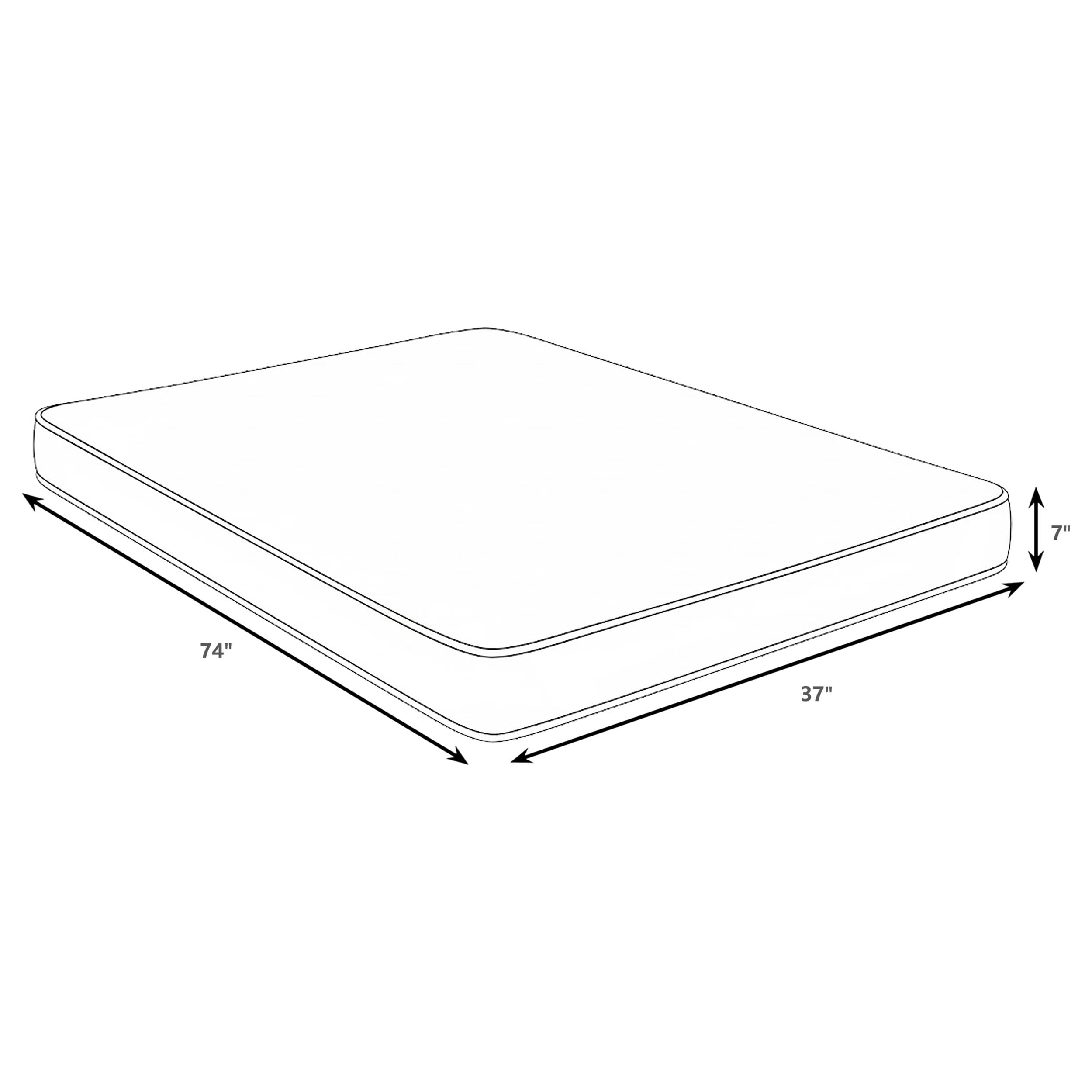 Twin Cover Firm Foam Mattress