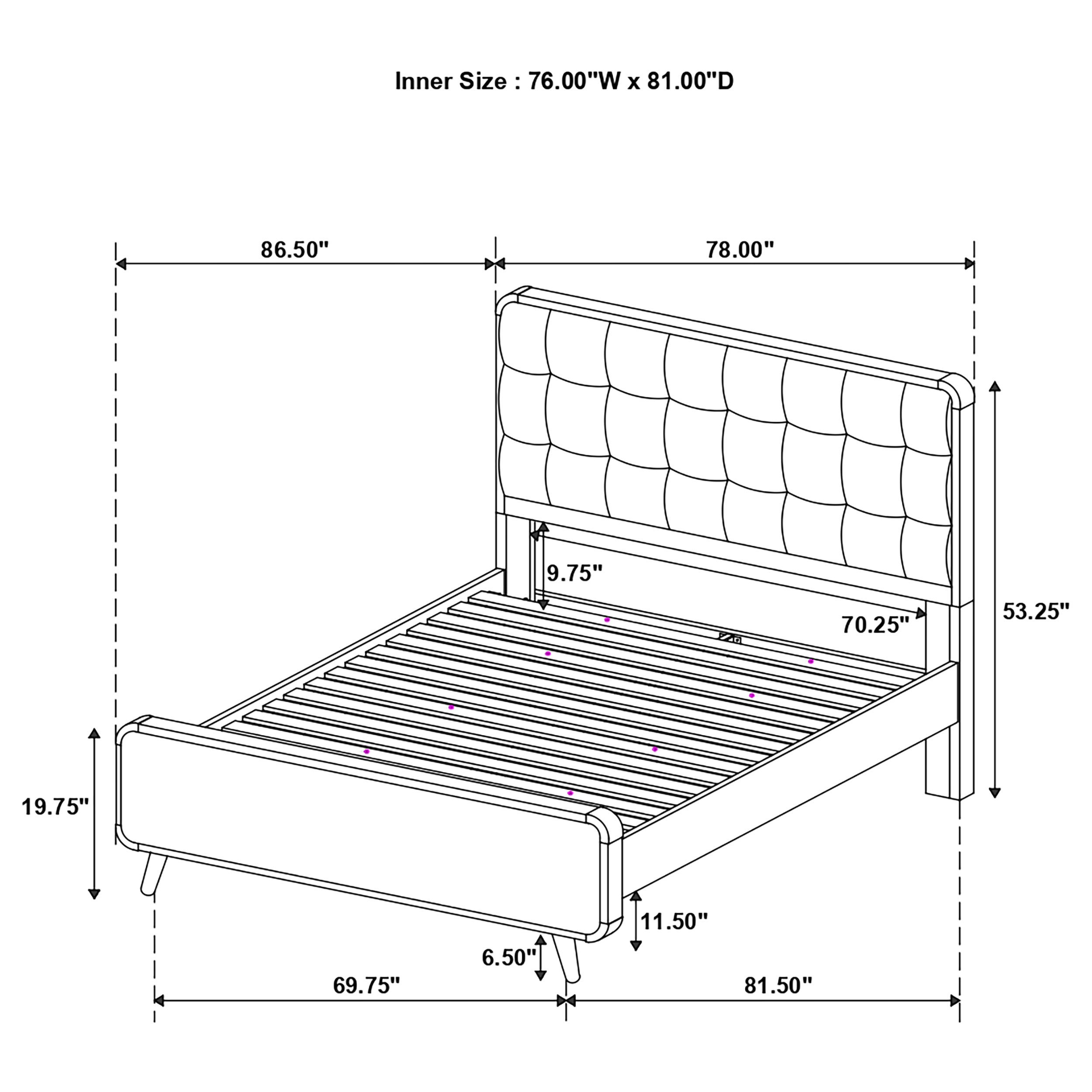 Coaster Robyn Robyn Wood King Platform Bed
