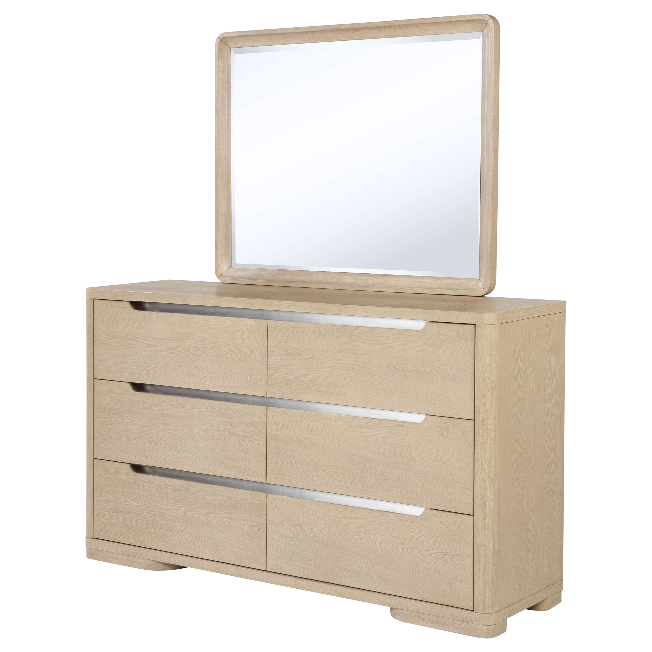 6-Drawer Bedroom Dresser And Mirror