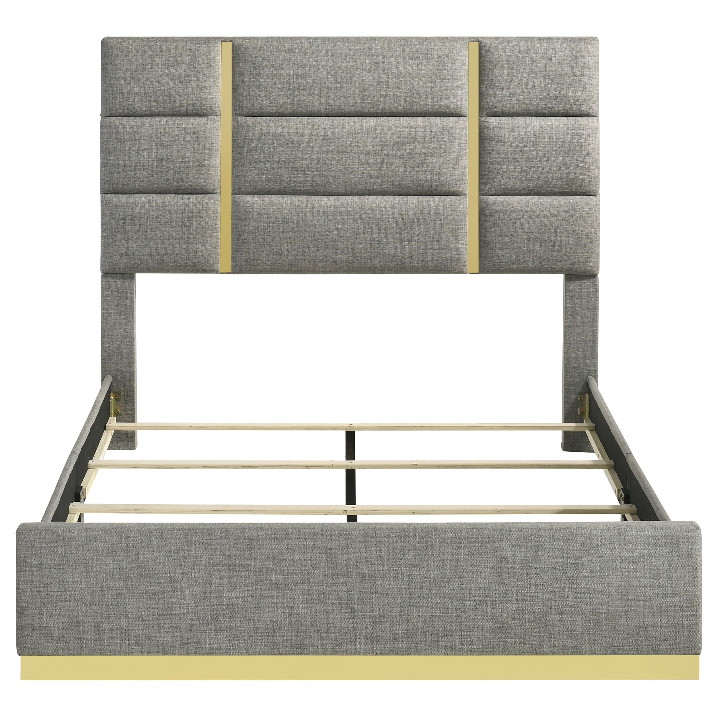 Ines Fabric King Panel Bed