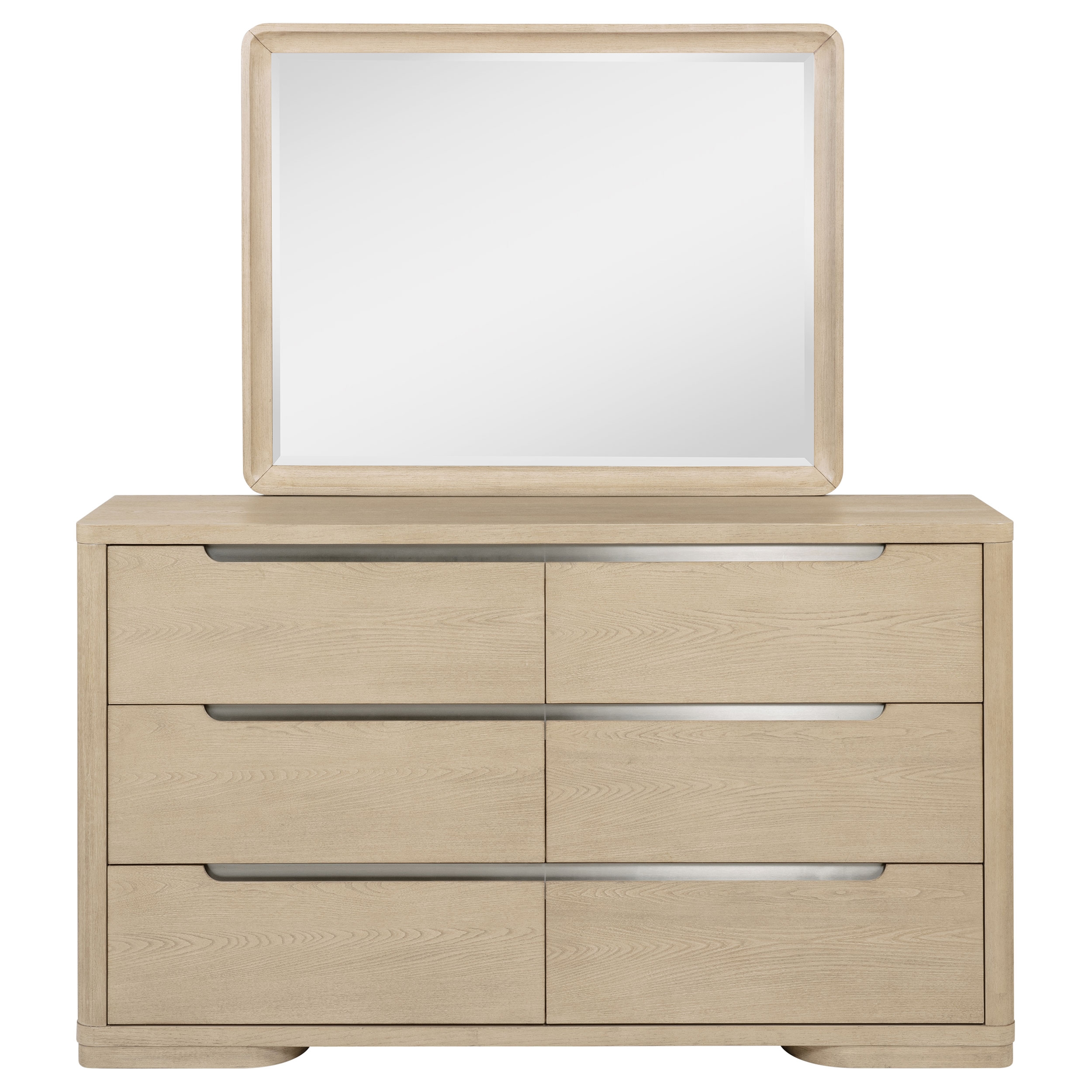 6-Drawer Bedroom Dresser And Mirror