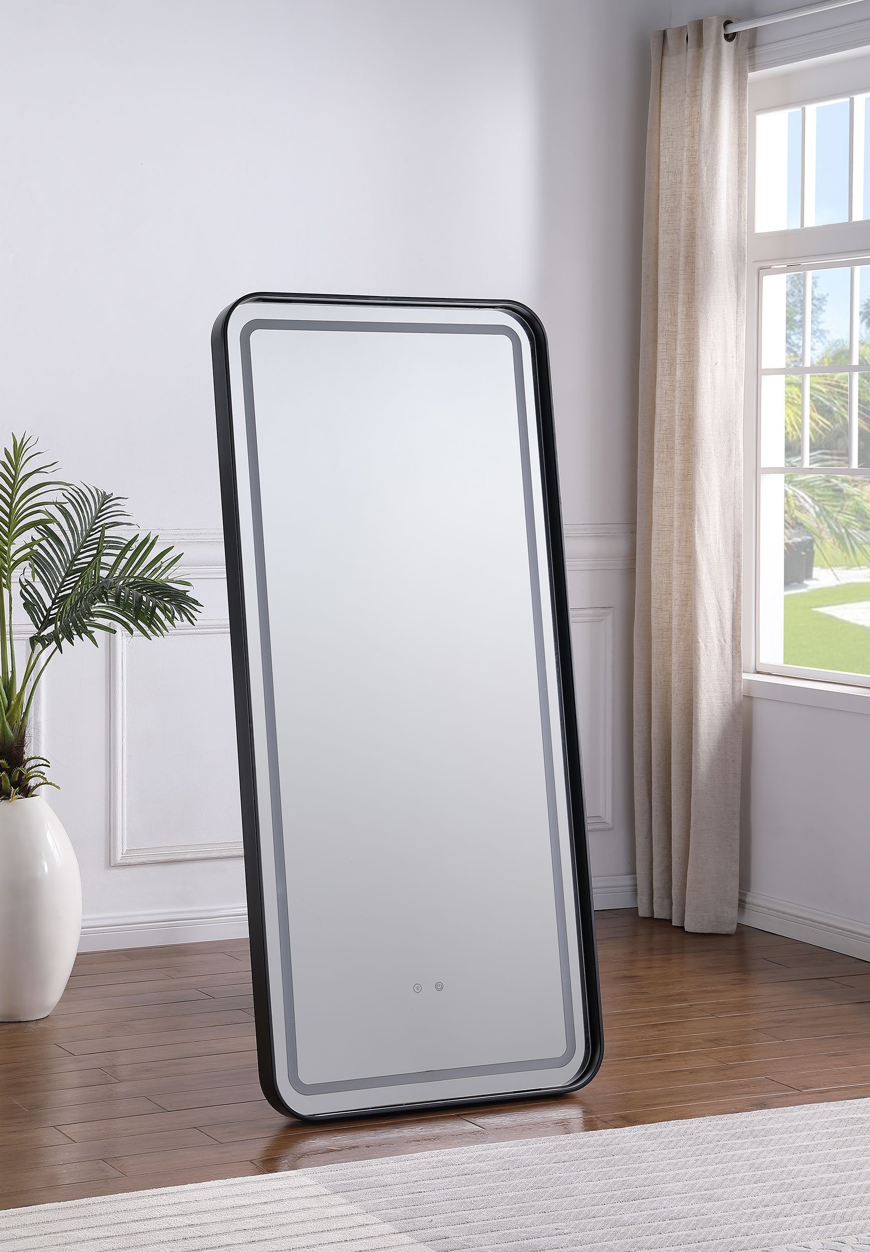 LED Standing Mirror w/tooth Speaker