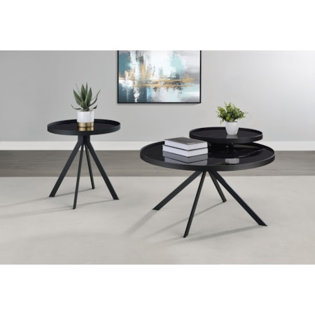 Briggs Glass Top Coffee Table