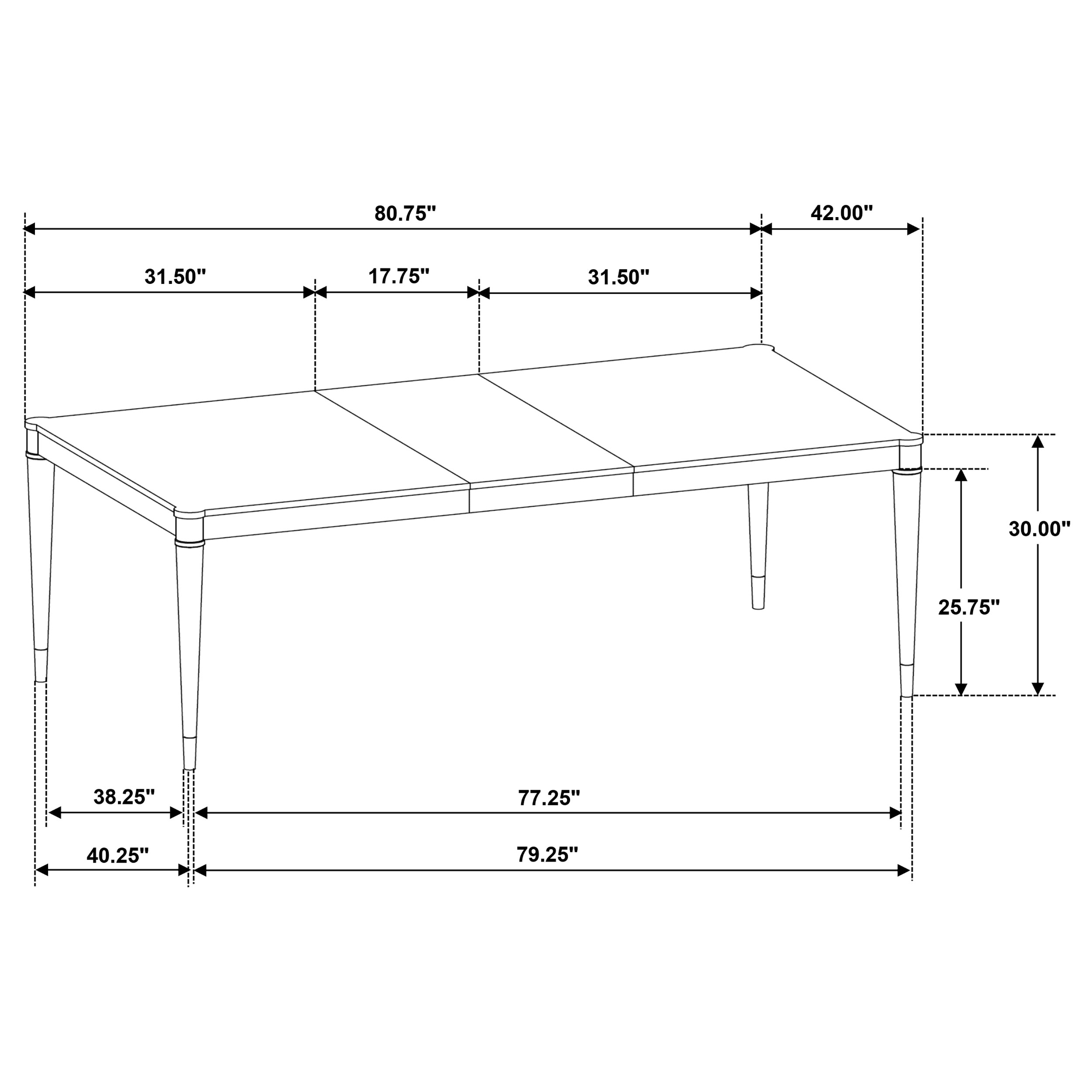 Coaster Reseda Reseda Dining Set With Sideboard Ash