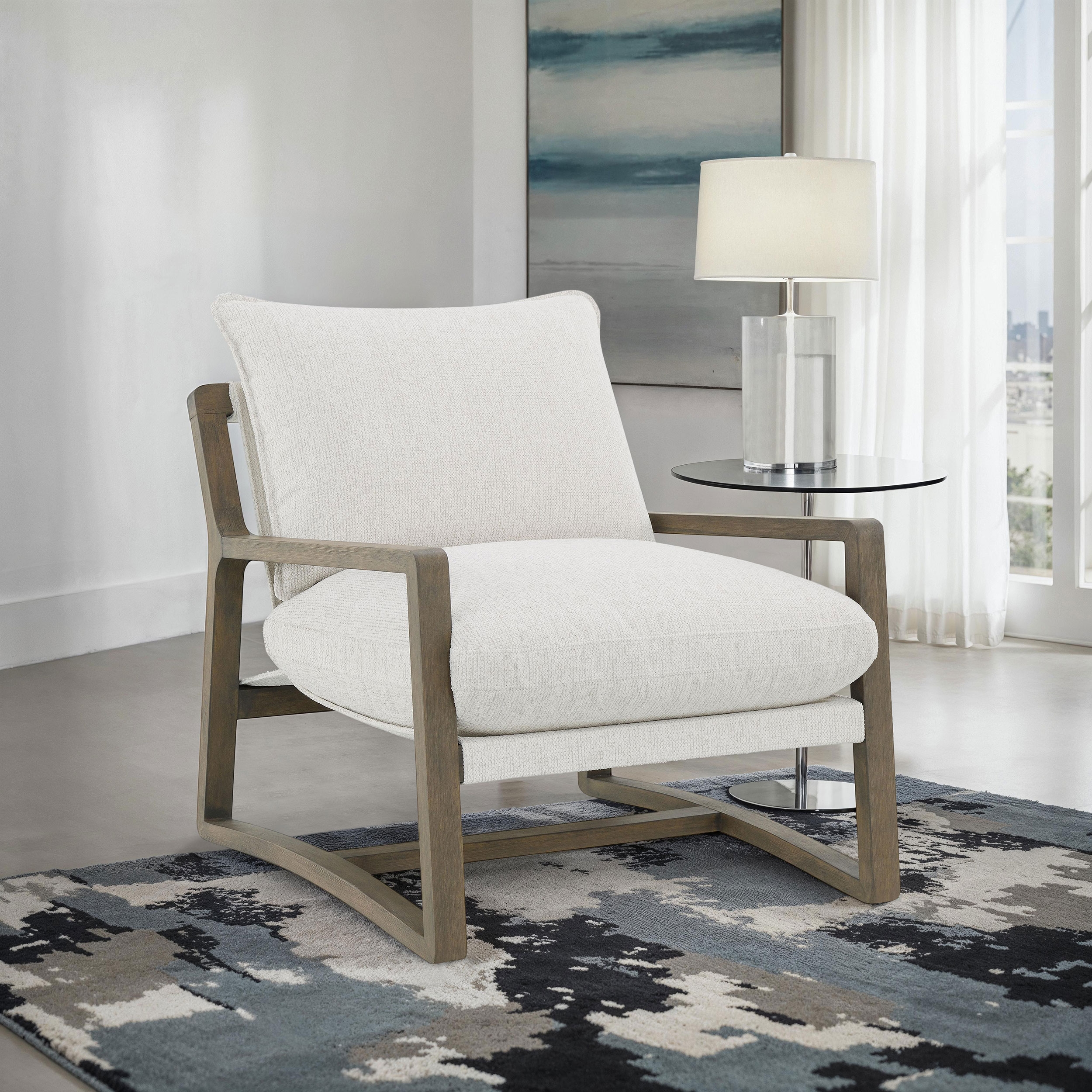 Coaster Geneva Geneva Wood Arm Accent Chair