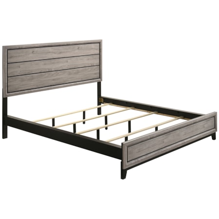 Watson Wood Cal King Panel Bed
