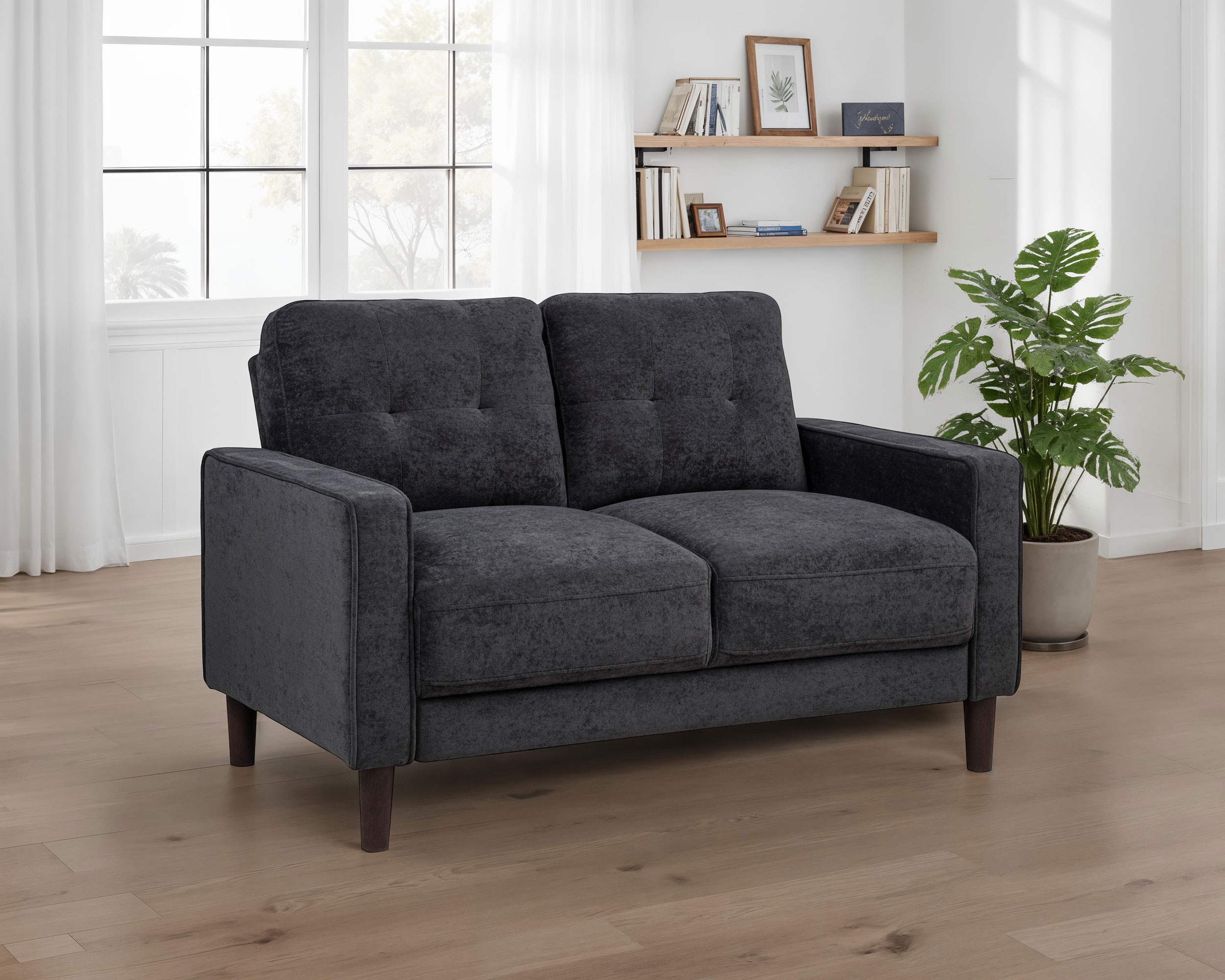 Coaster Bowen II Bowen II Fabric Loveseat Steel