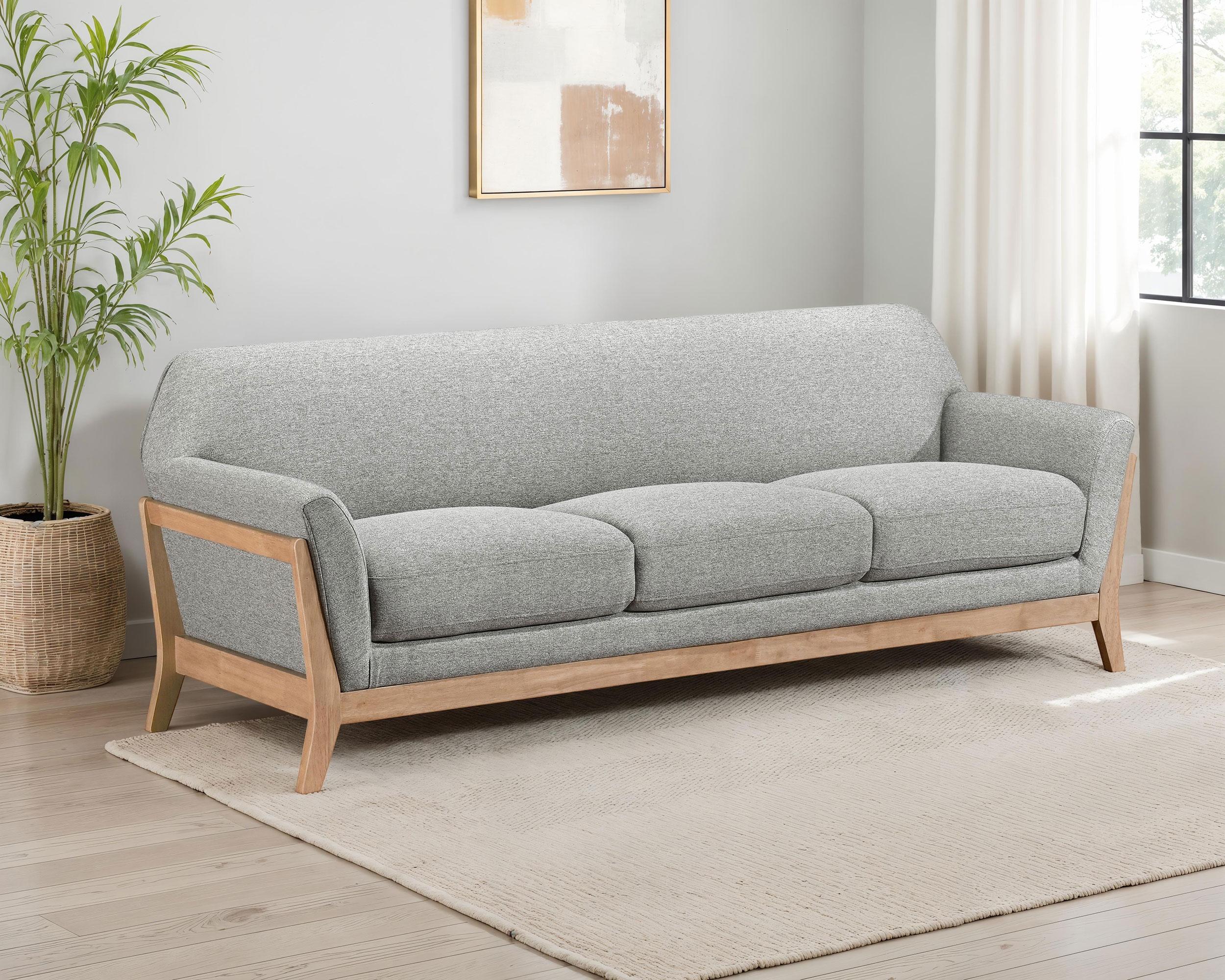 Vaughn Fabric Flared Arm Sofa
