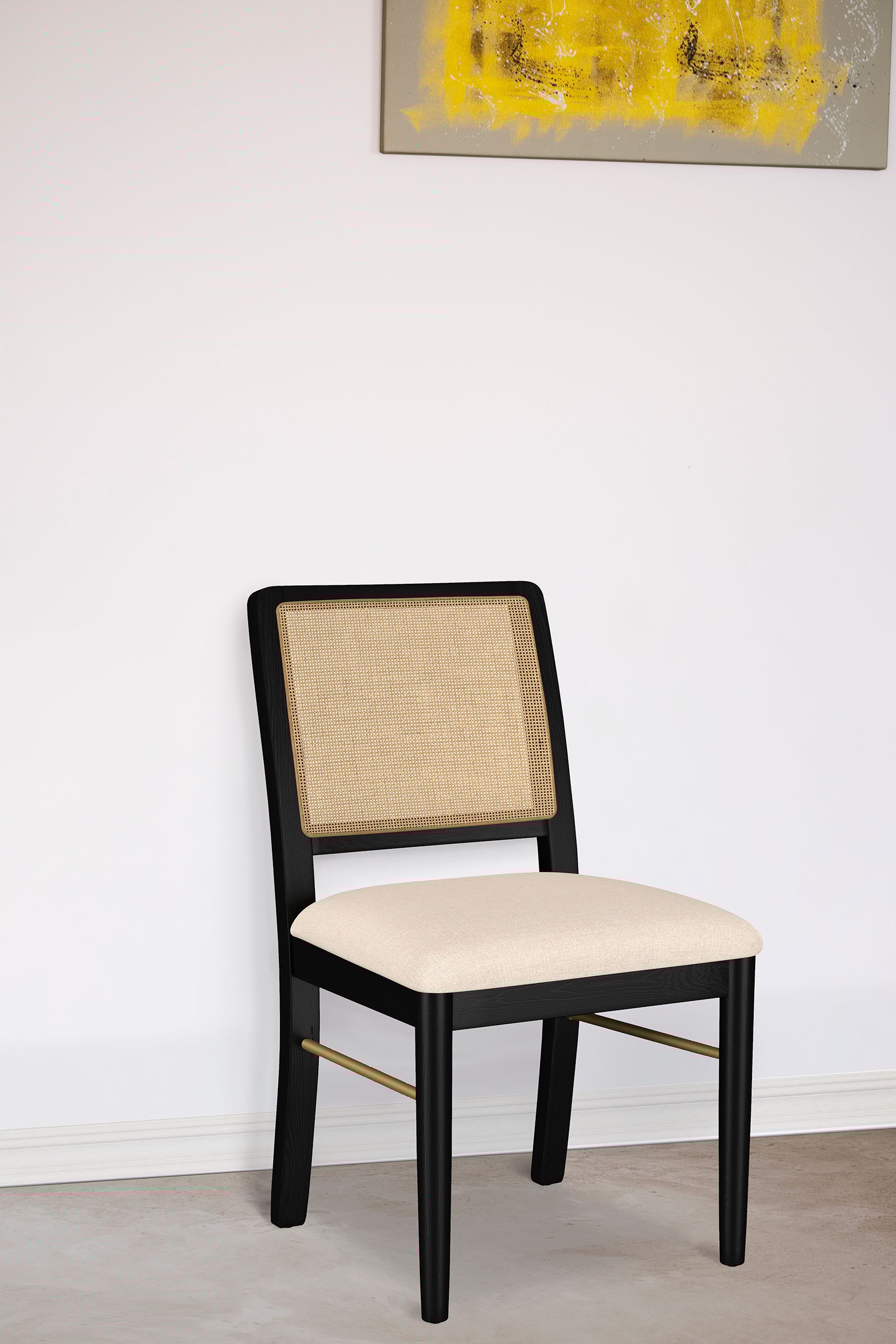 Rattan Cane Dining Side Chair