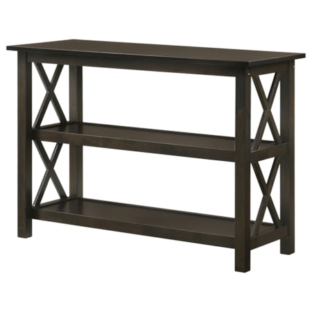 Rachelle 2-shelf Wood Console Table Deep