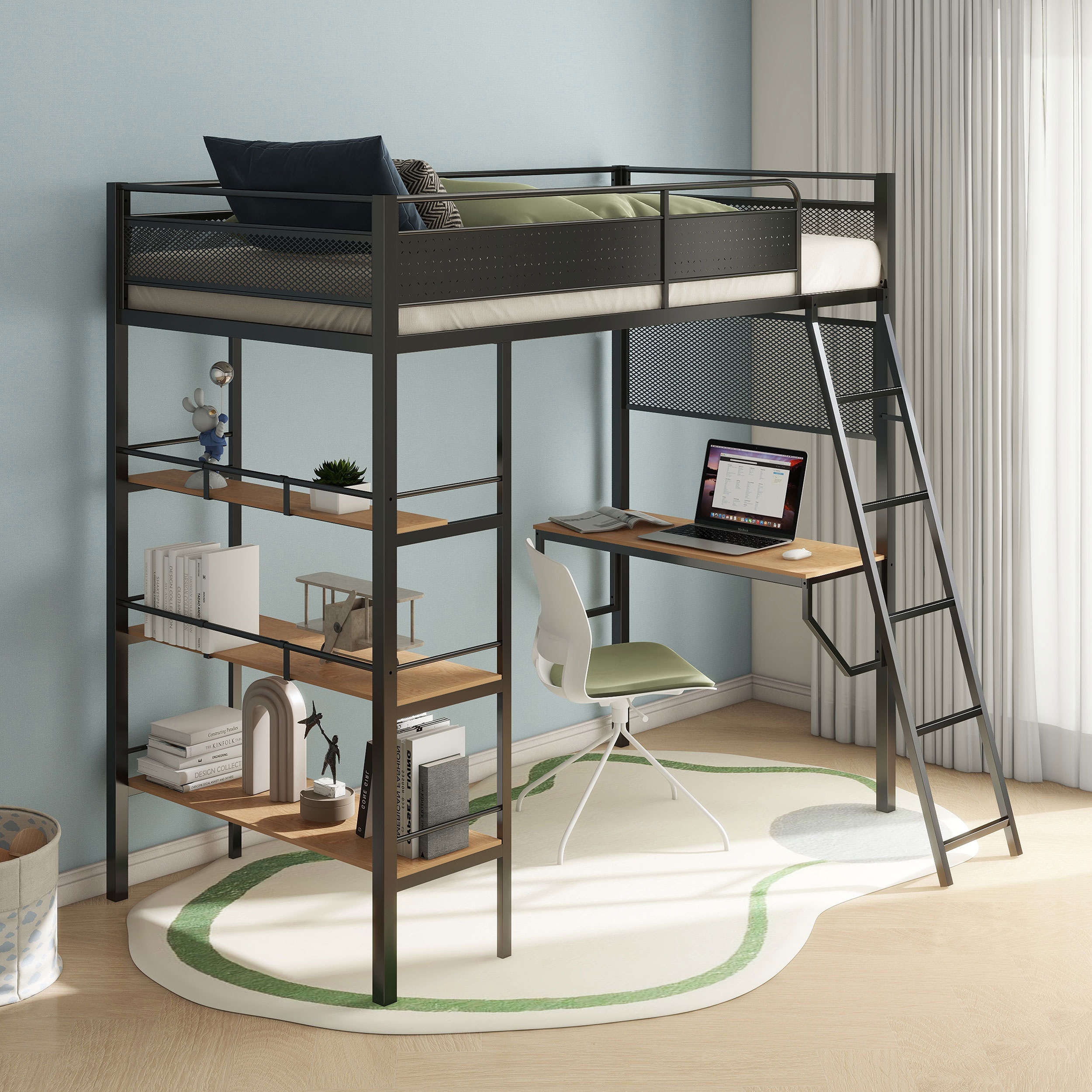Campus Twin Workstation Loft Bed
