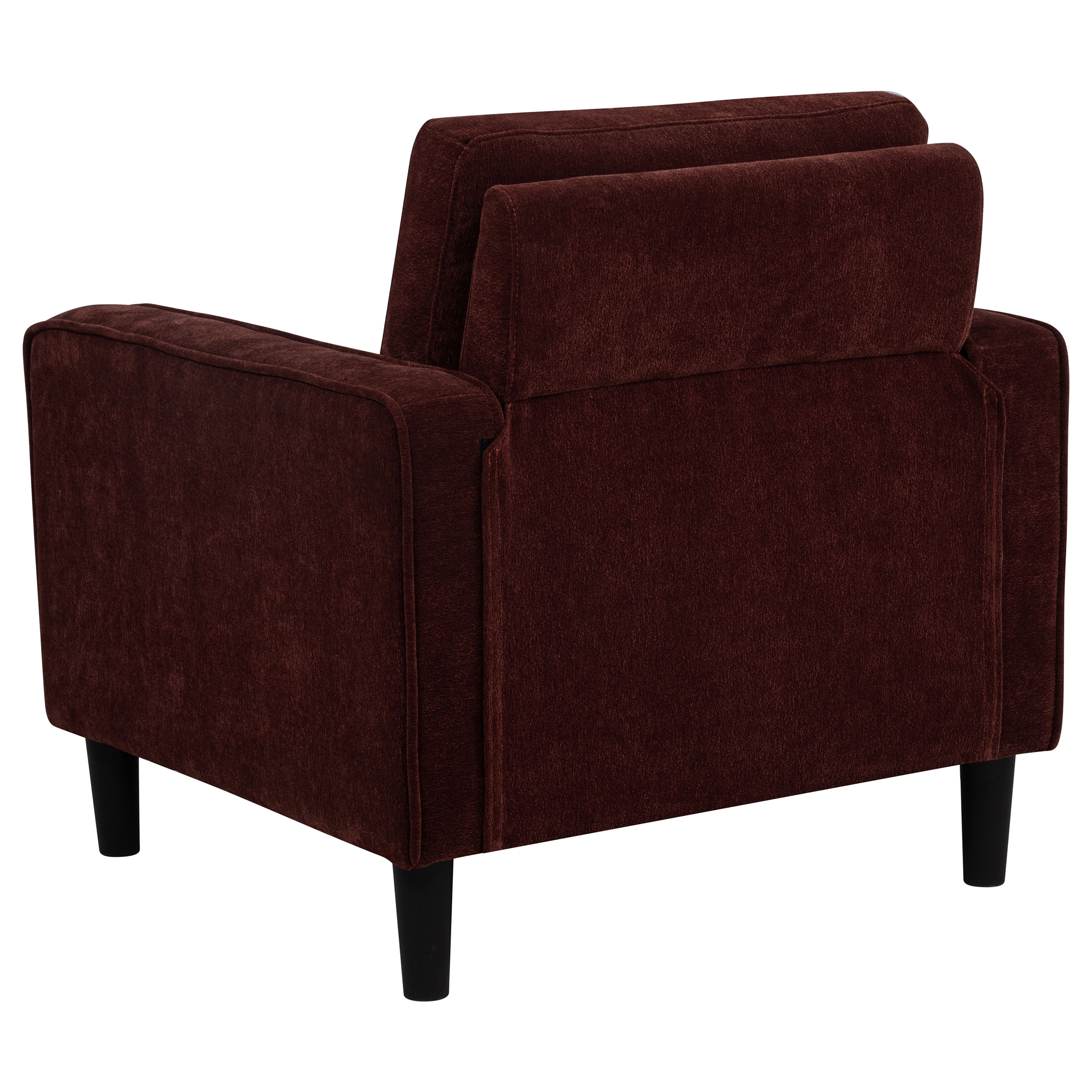 Ruth Fabric Accent Chair Rust Red
