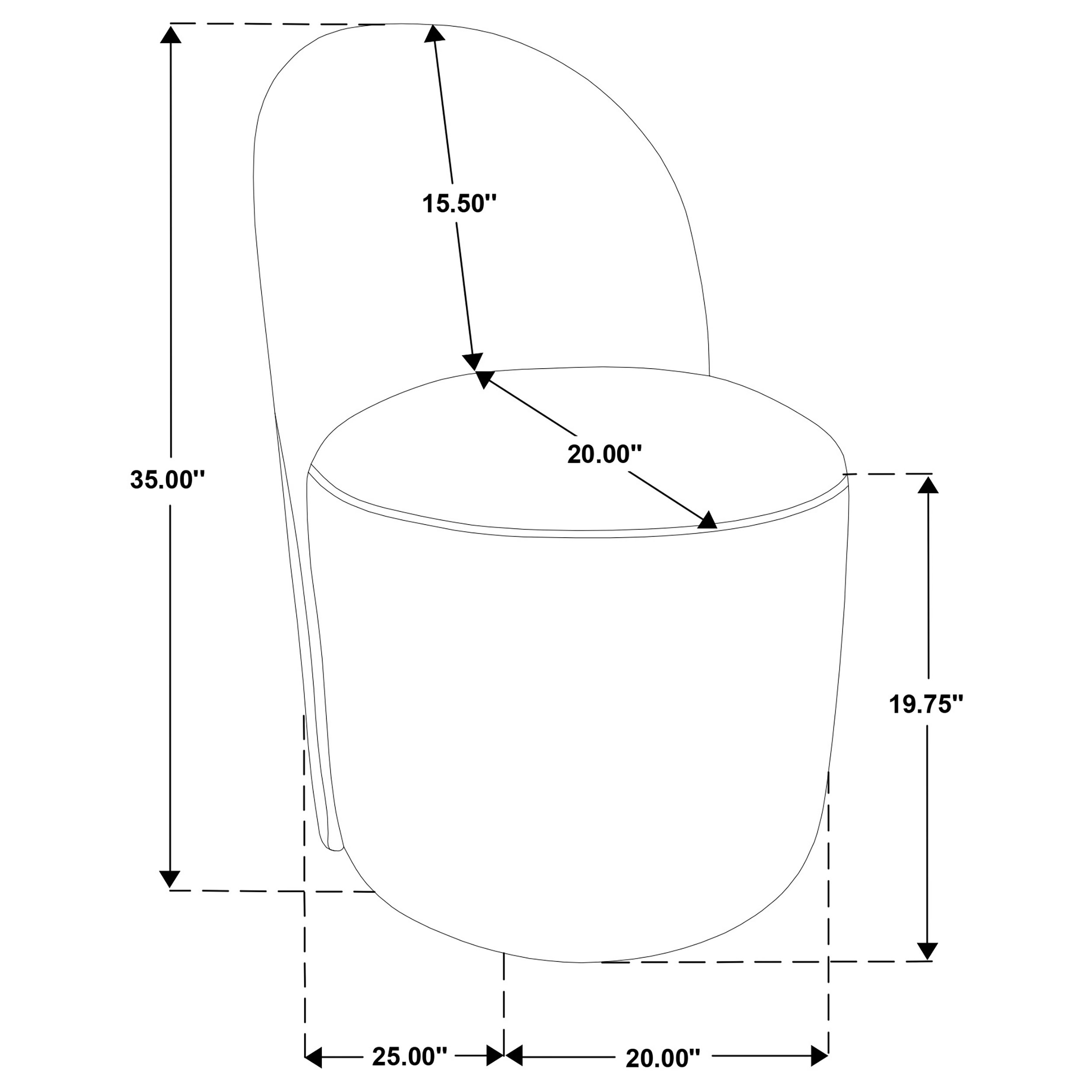 Coaster Aubrey Aubrey Barrel Dining Side Chair