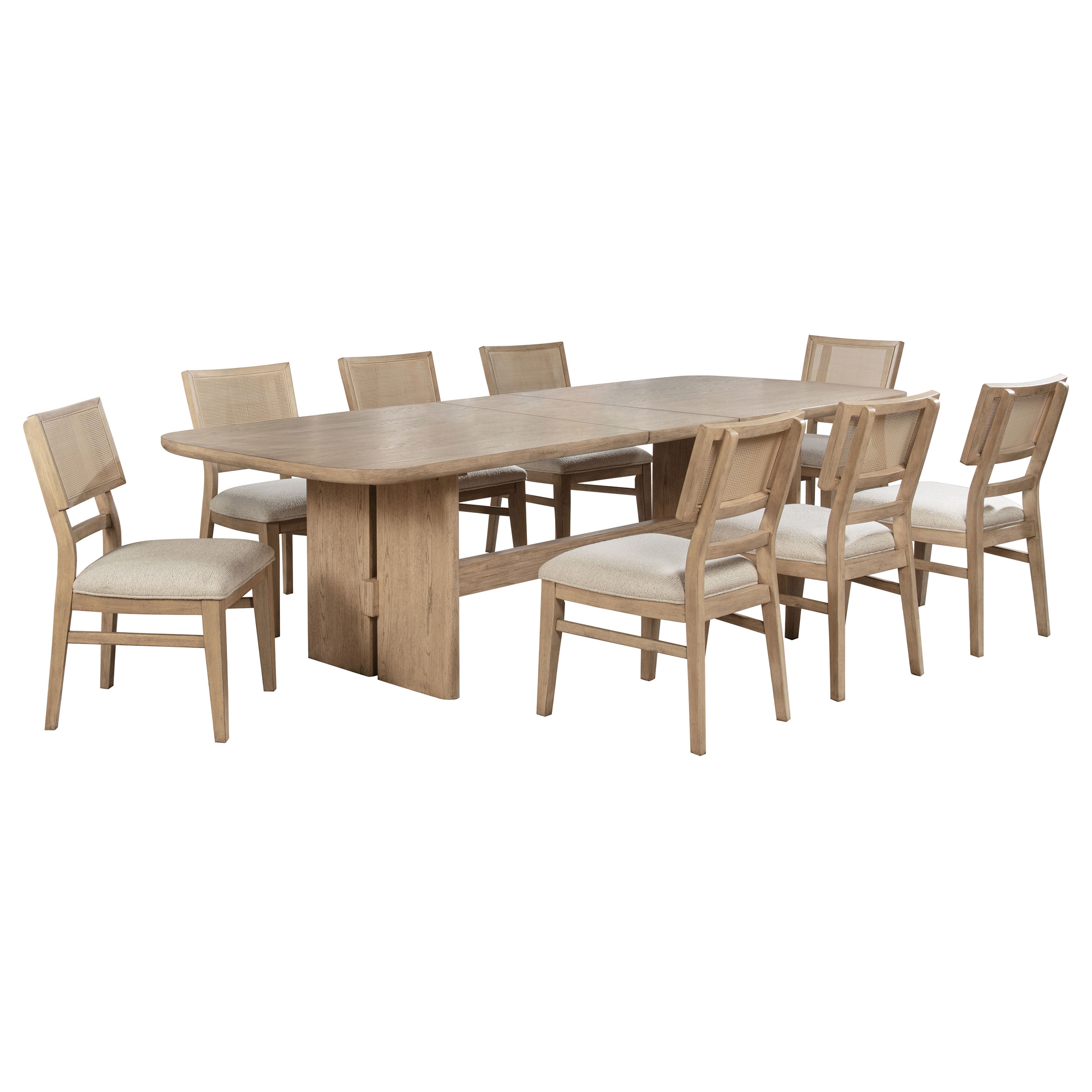 Kailani 9-piece Wood Dining Table Set