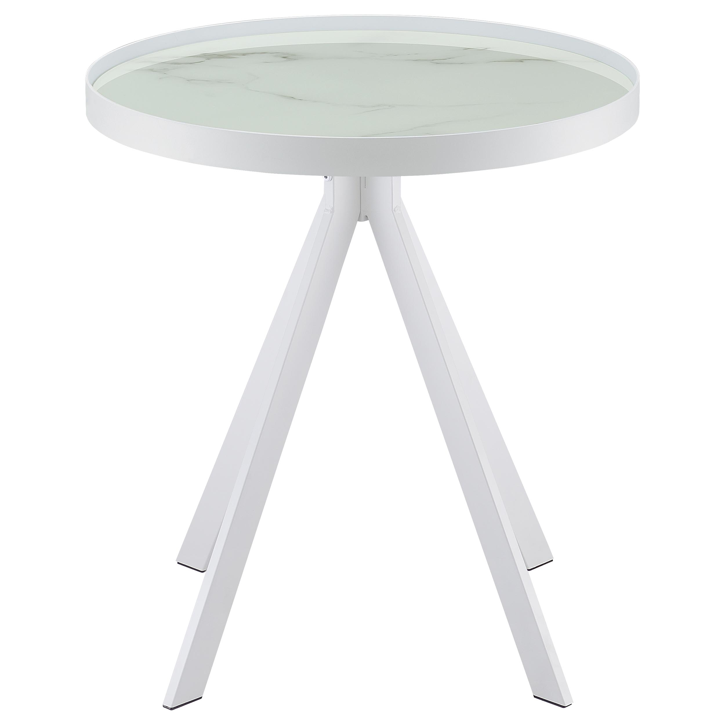 Coaster Briggs Briggs Glass Top End Side Table