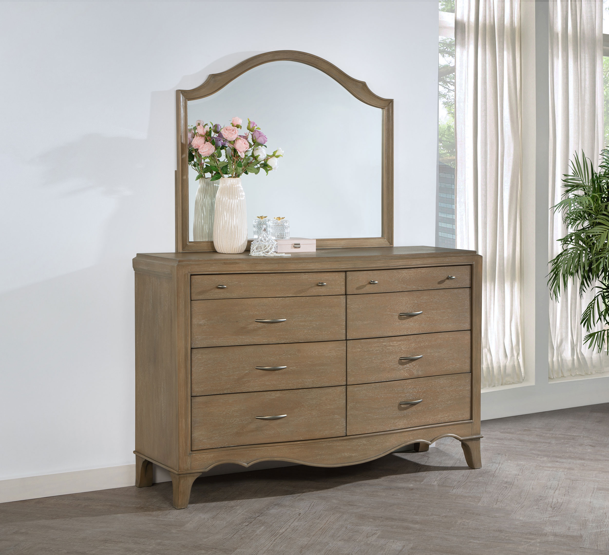Revello 8-drawer Bedroom Dresser w/ Mirror