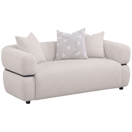 Jeanette 7Fabric Arm Loveseat