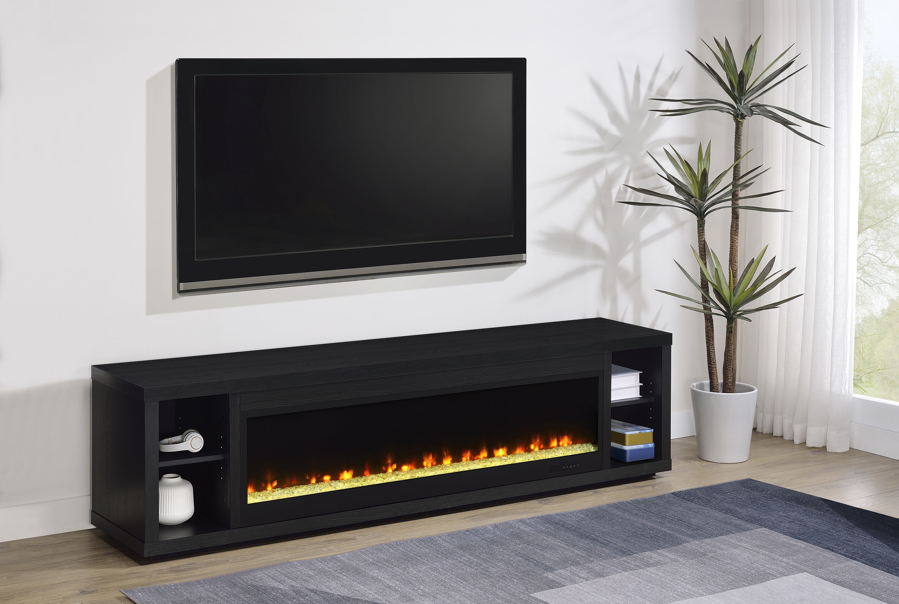 Deiter TV Stand Fireplace Media Console