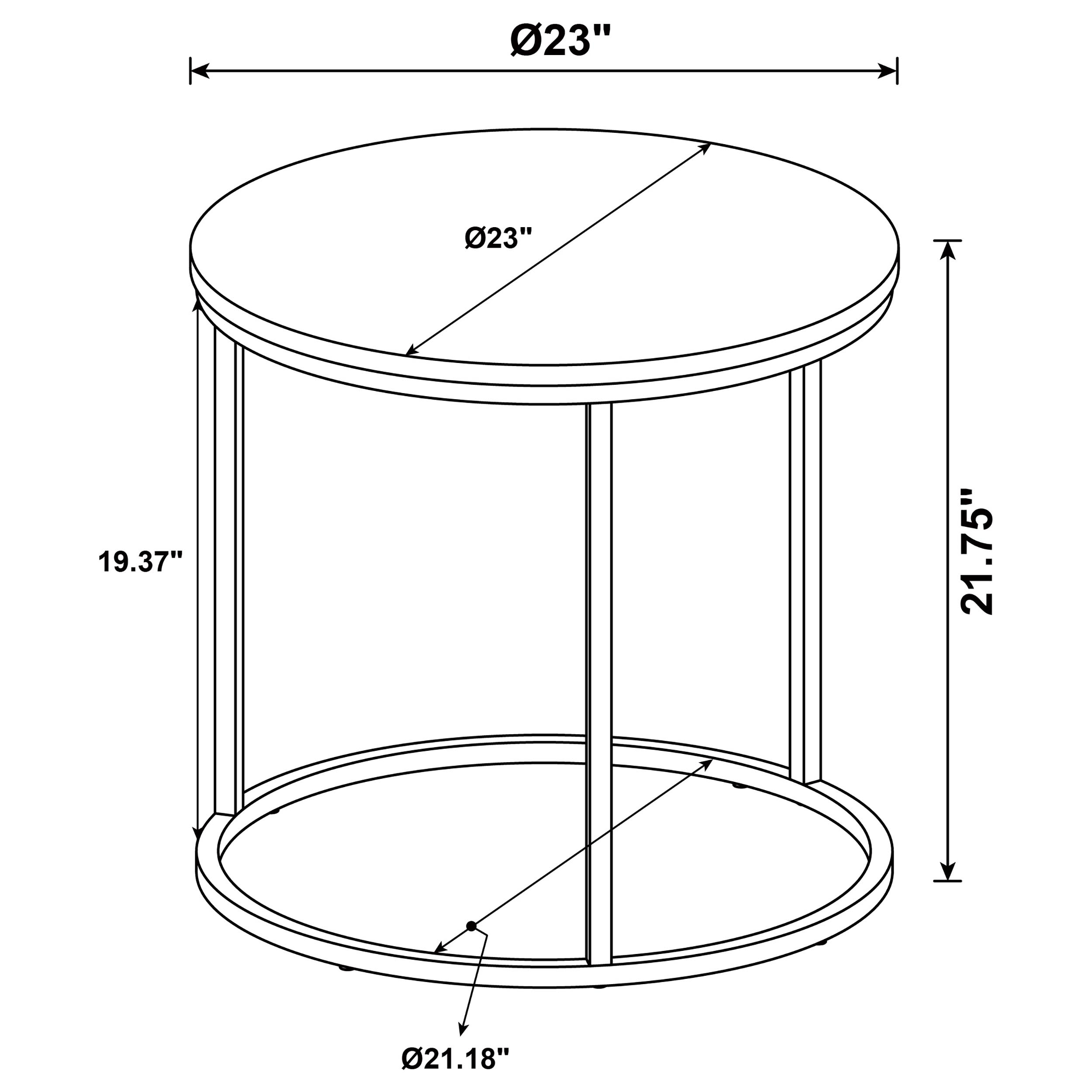 Coaster Lainey Occasional Side End Table