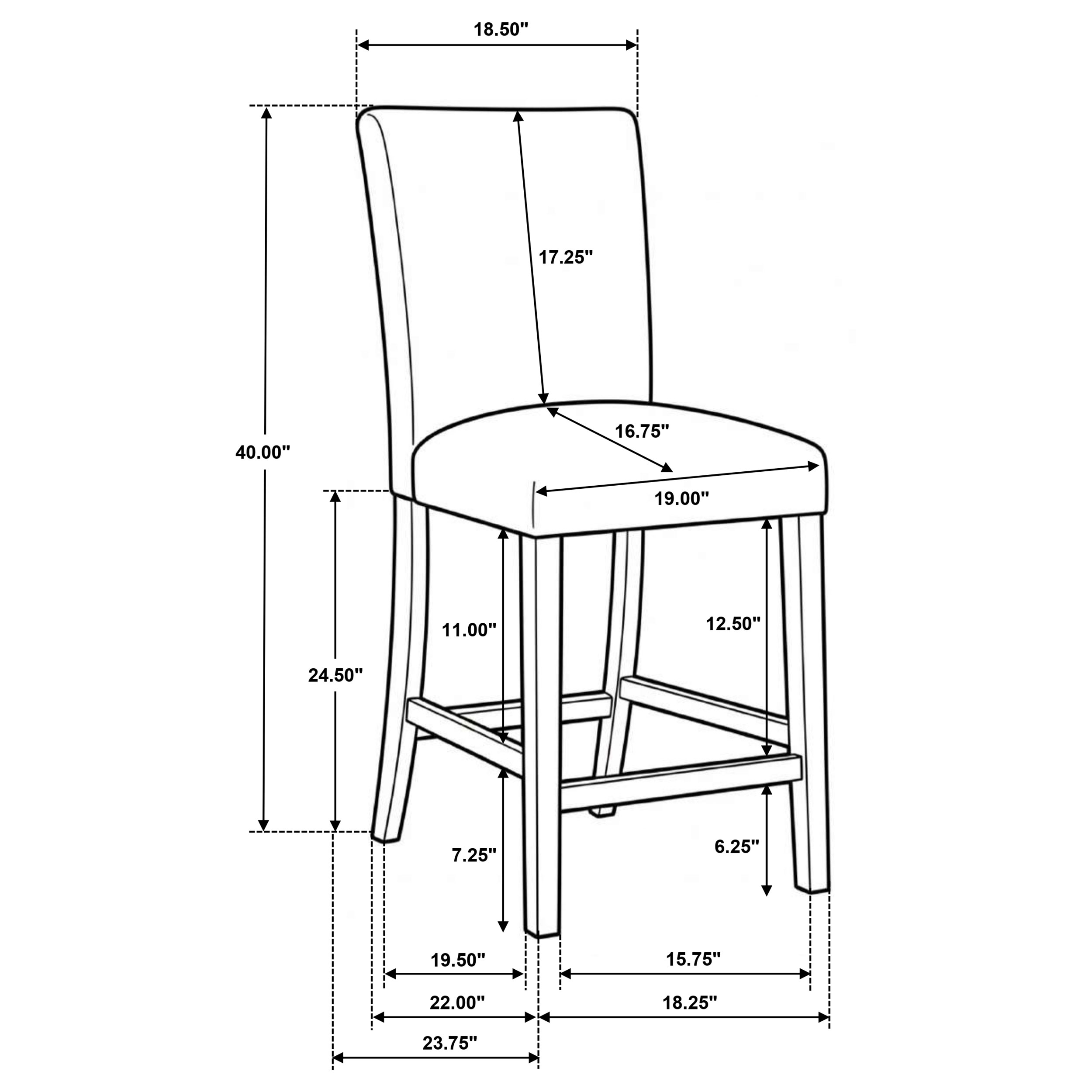 Coaster Paxton Paxton Counter Height Dining Chair