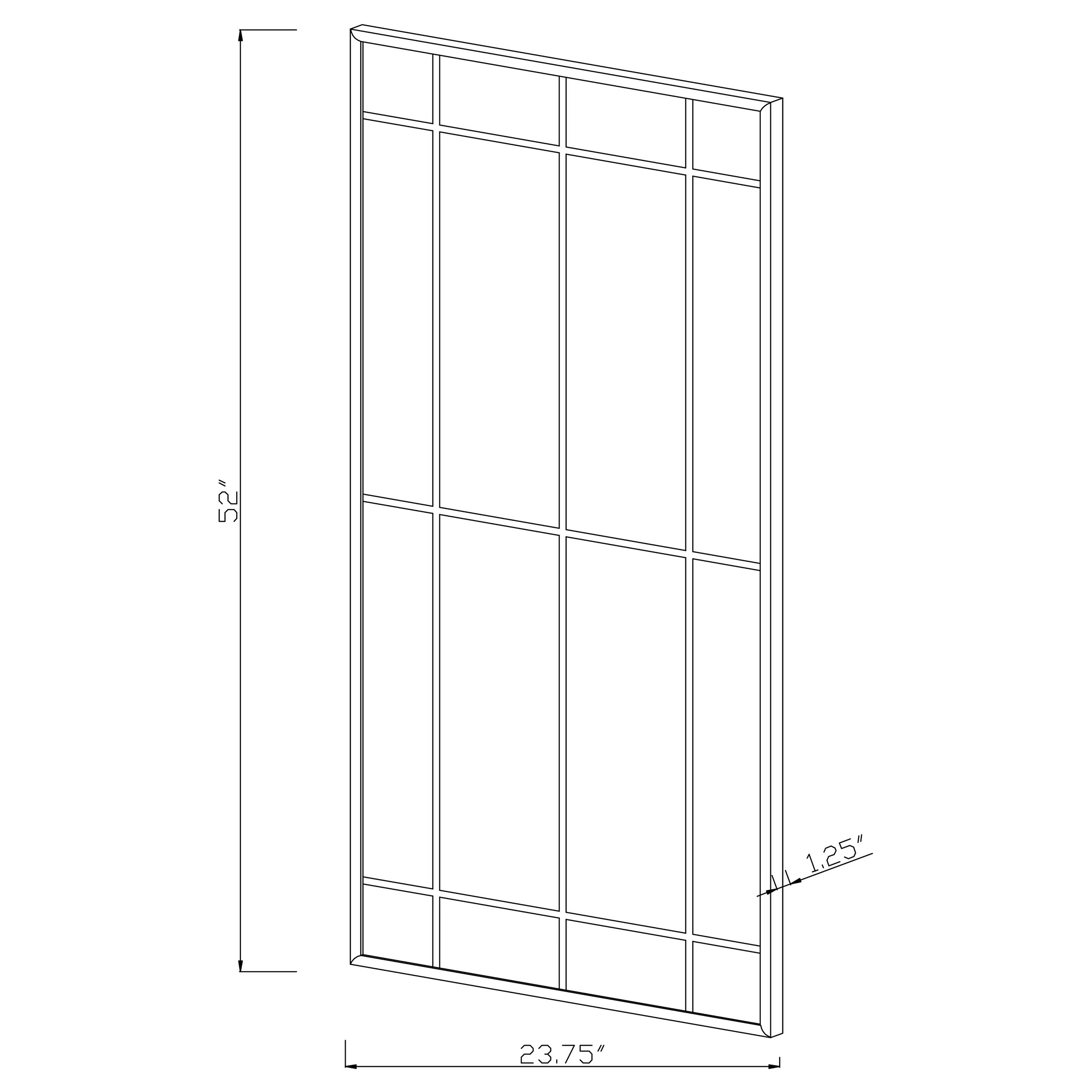 Window Pane Wall Mirror
