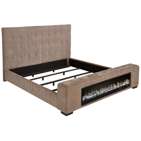 Senna Cal King Audio Flame Visualizer Bed