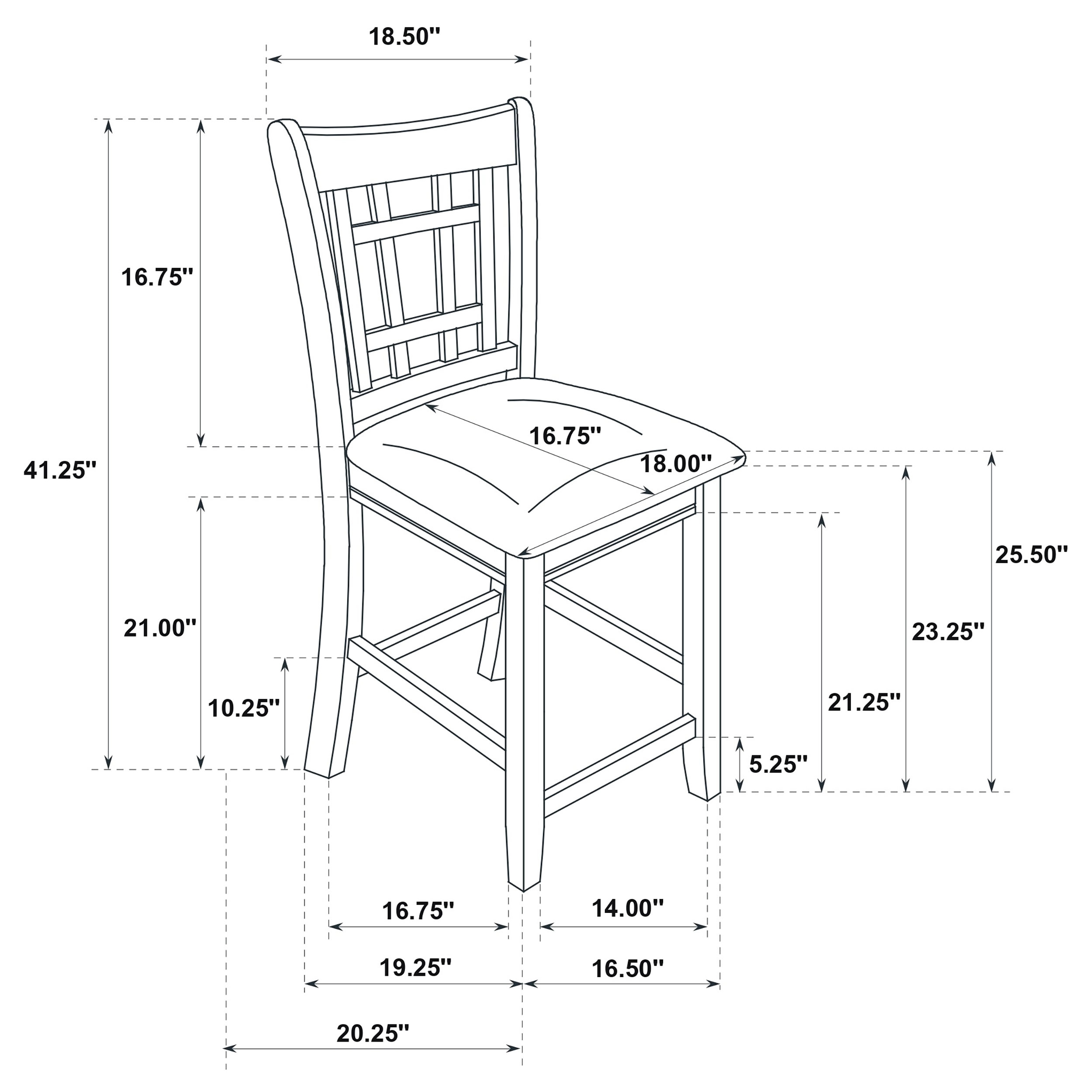 Coaster Lavon Counter Height Dining Set