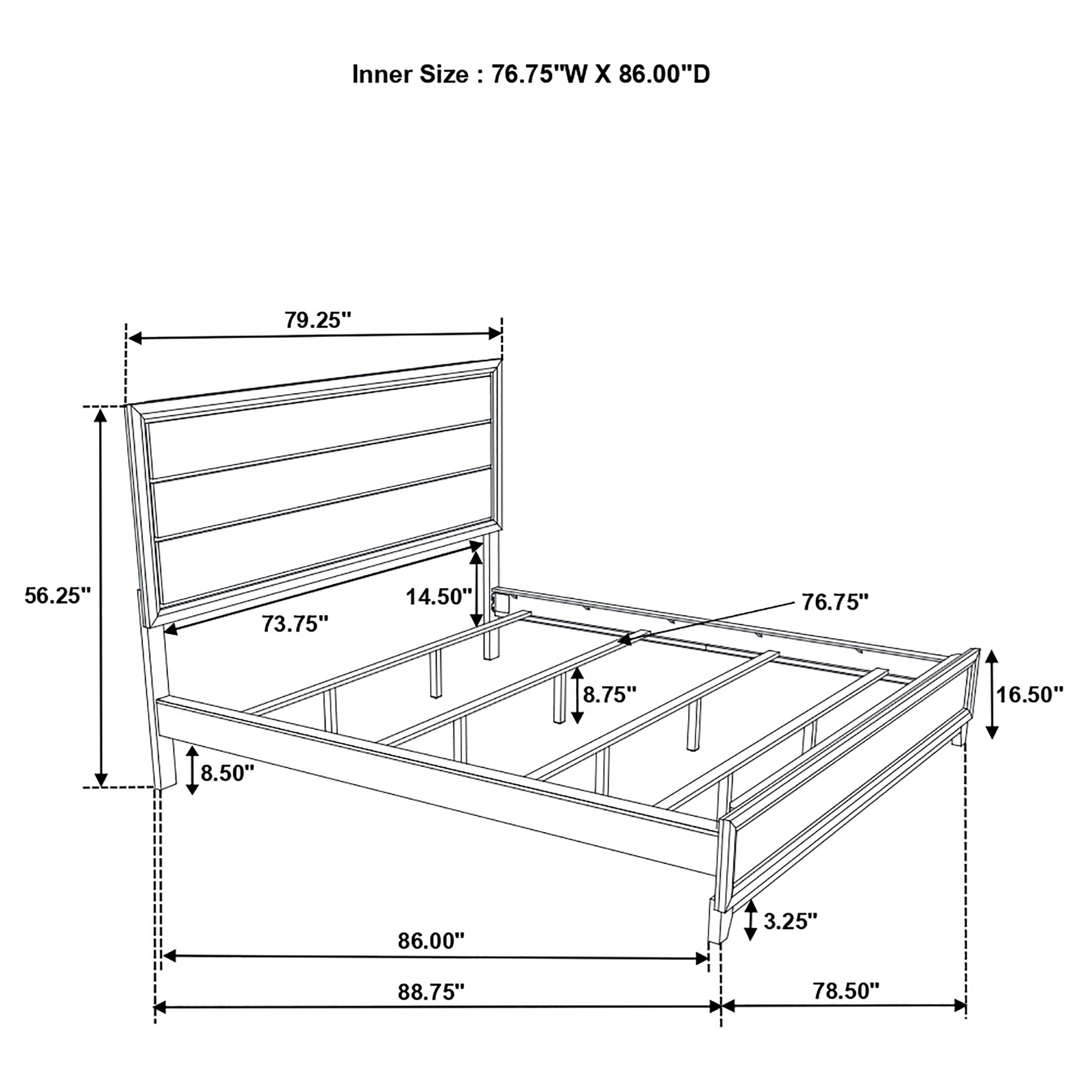 Coaster Watson Watson Wood Cal King Panel Bed