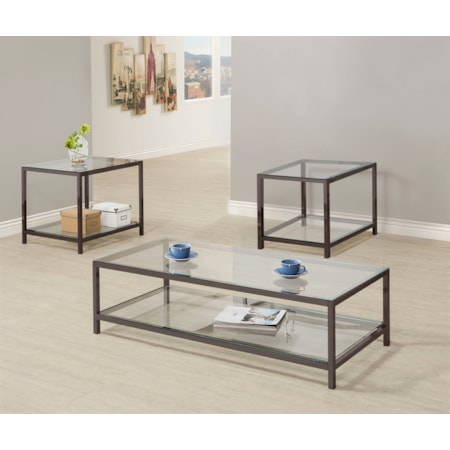 Trini Coffee End Table Set