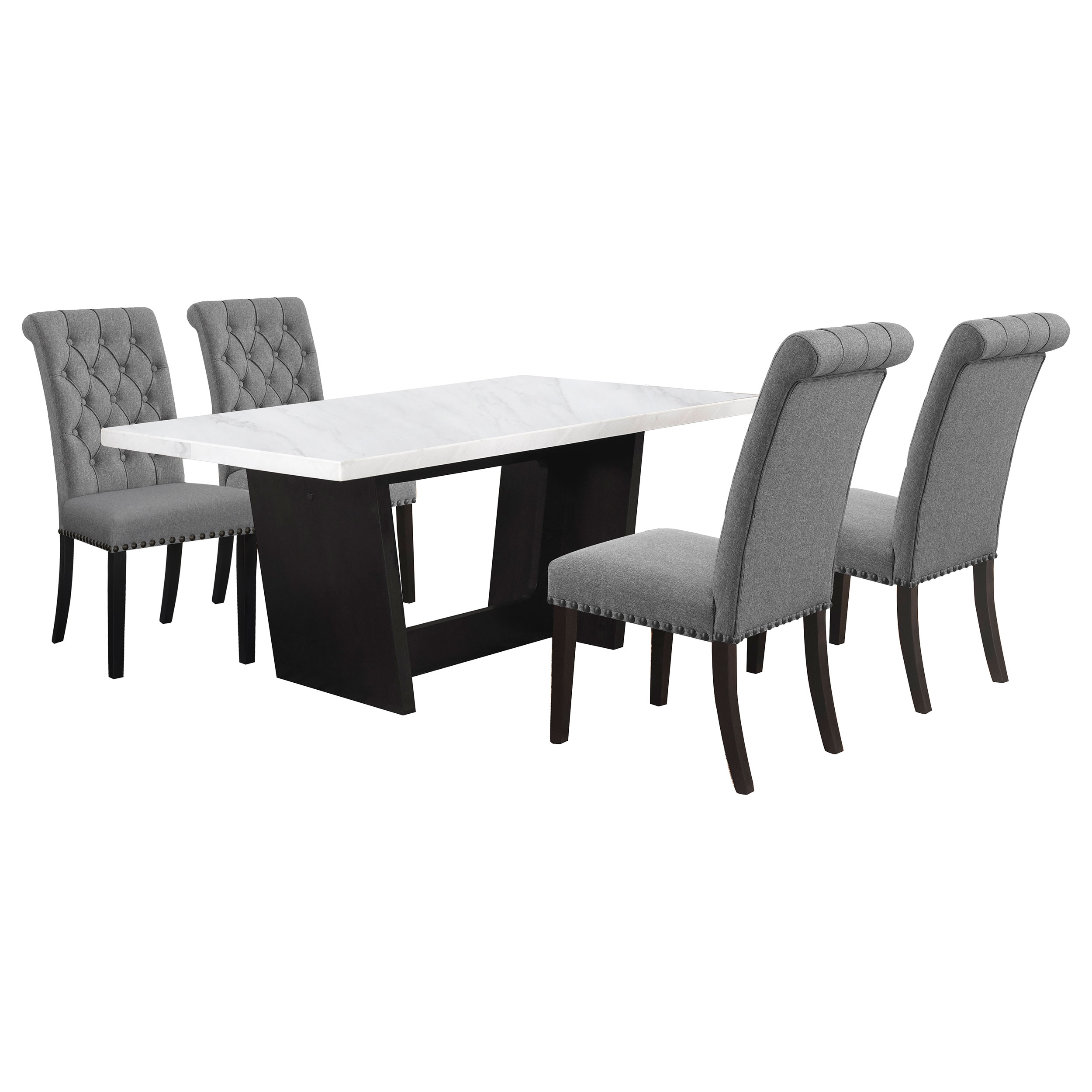 Sherry Marble Top Dining Table Set