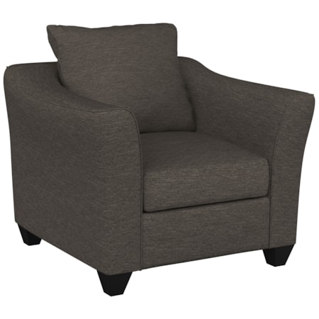 Flared Arm Accent Chair