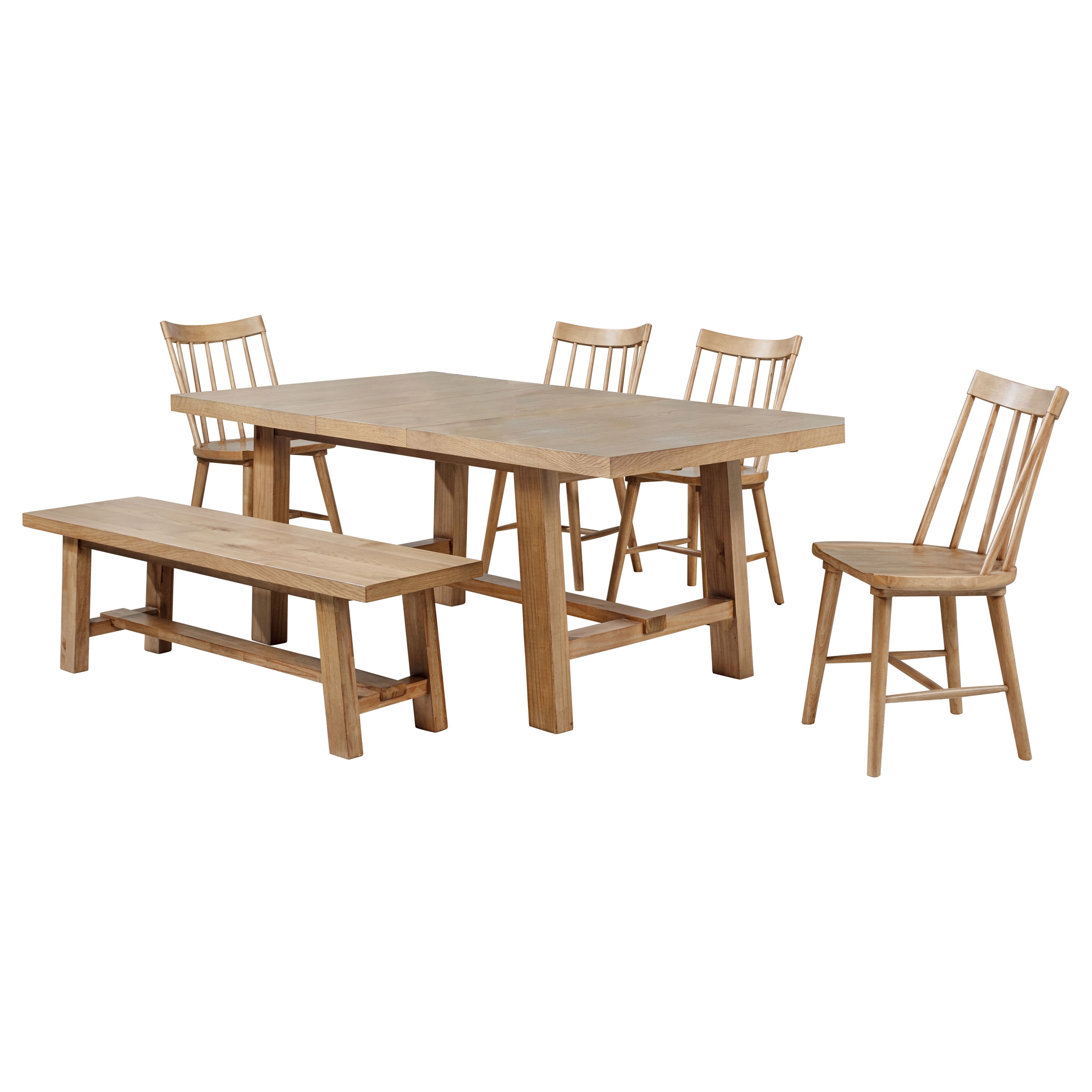 Coaster Middleton Middleton Extension Leaf Dining Set