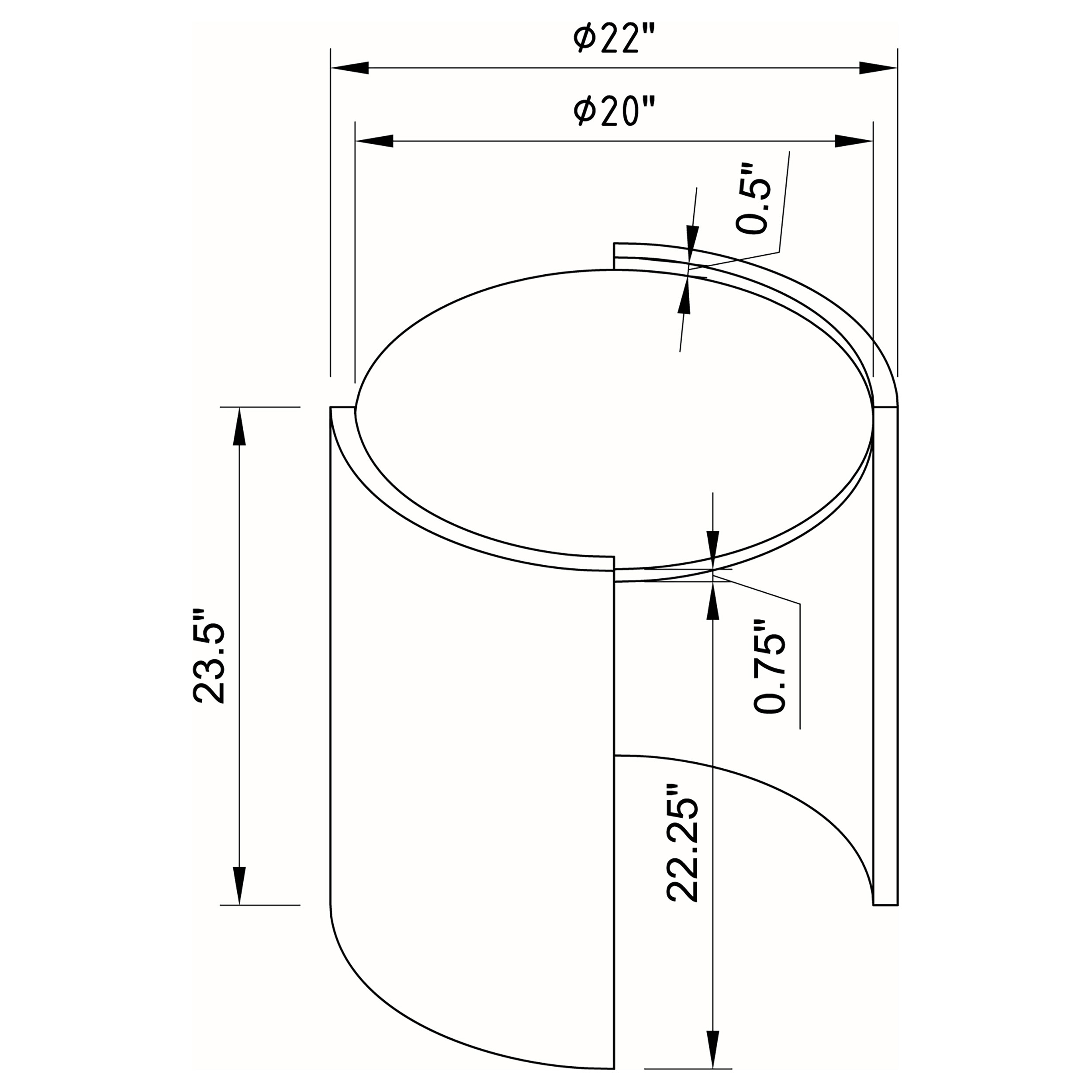 Coaster Gladstone Gladstone Faux Marble Top End Table