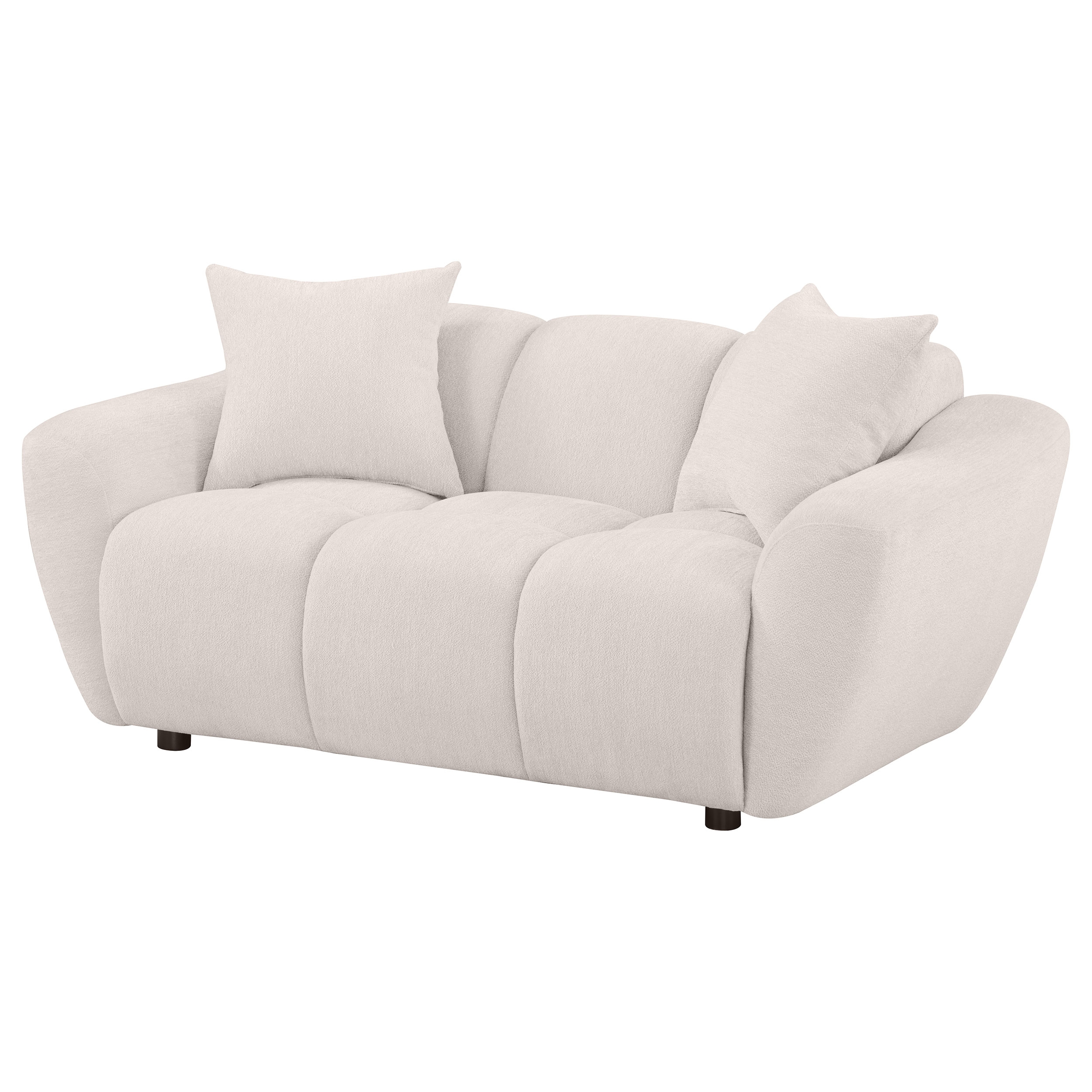 Destino Chenille Splayed Arm Loveseat
