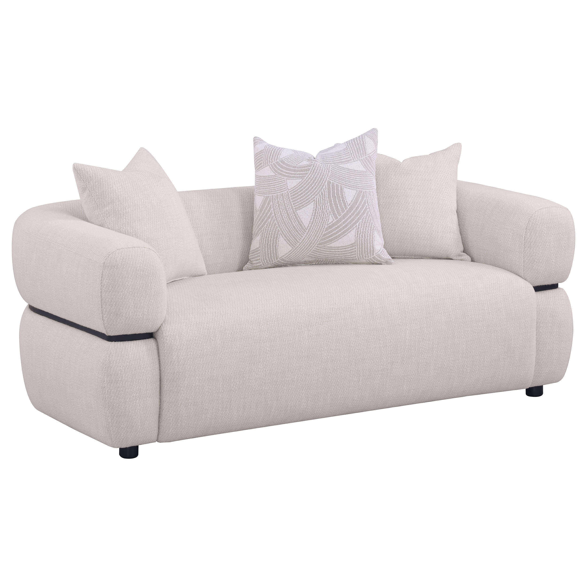Jeanette Fabric Arm Sofa Set