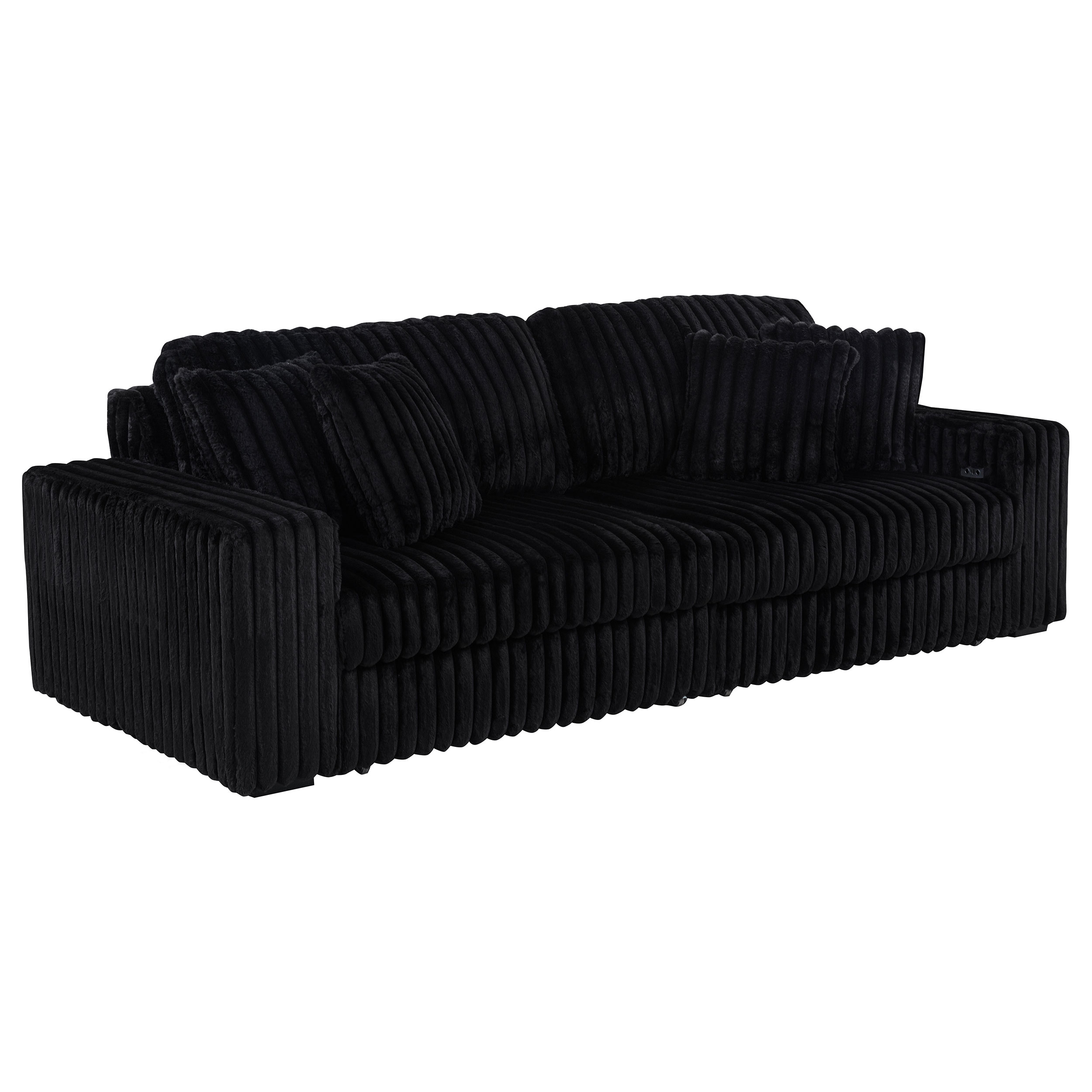 Jacana Corduroy Dual Power Chaise Sofa