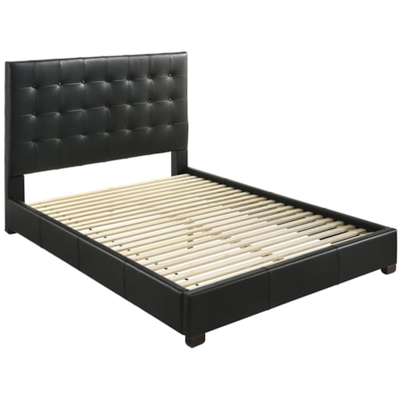 Medley Leather Queen Panel Platform Bed
