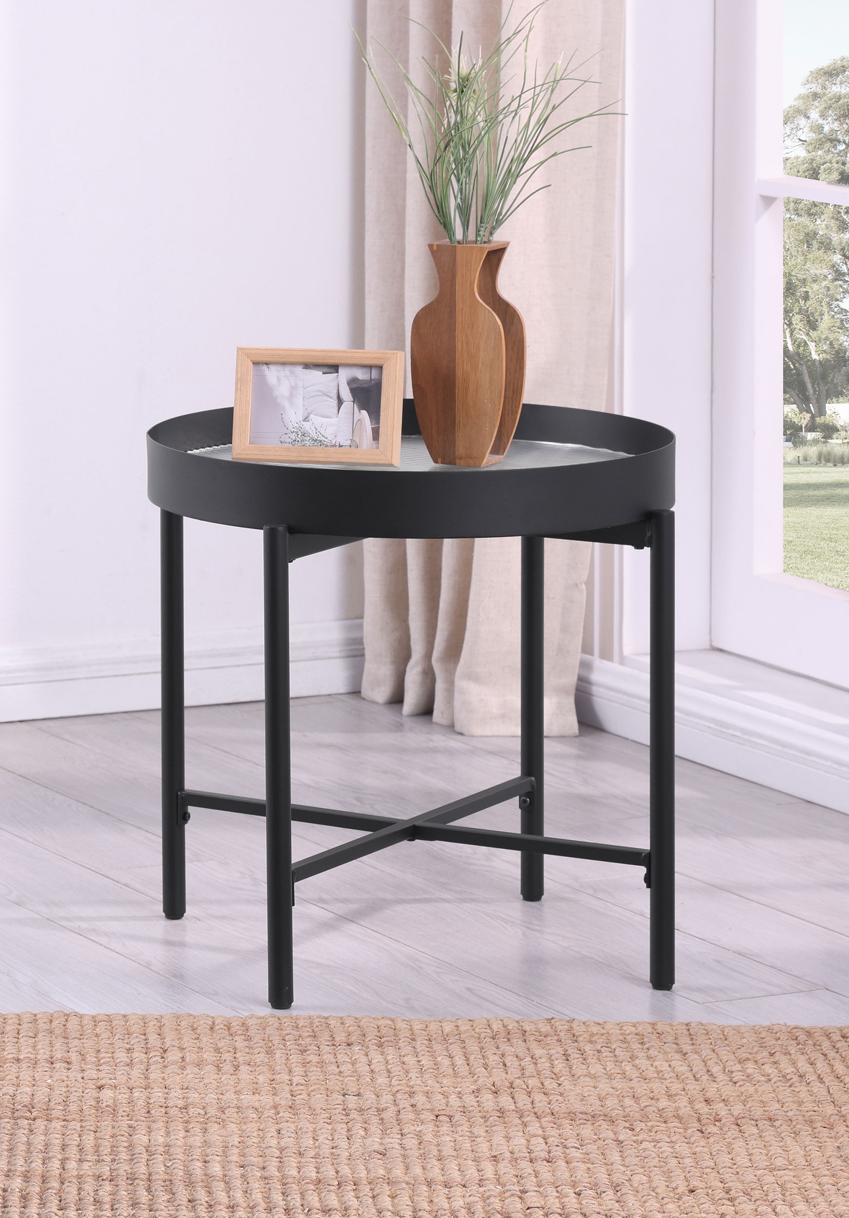 Coaster Ozella Ozella End Side Table w/ Recessed Topy