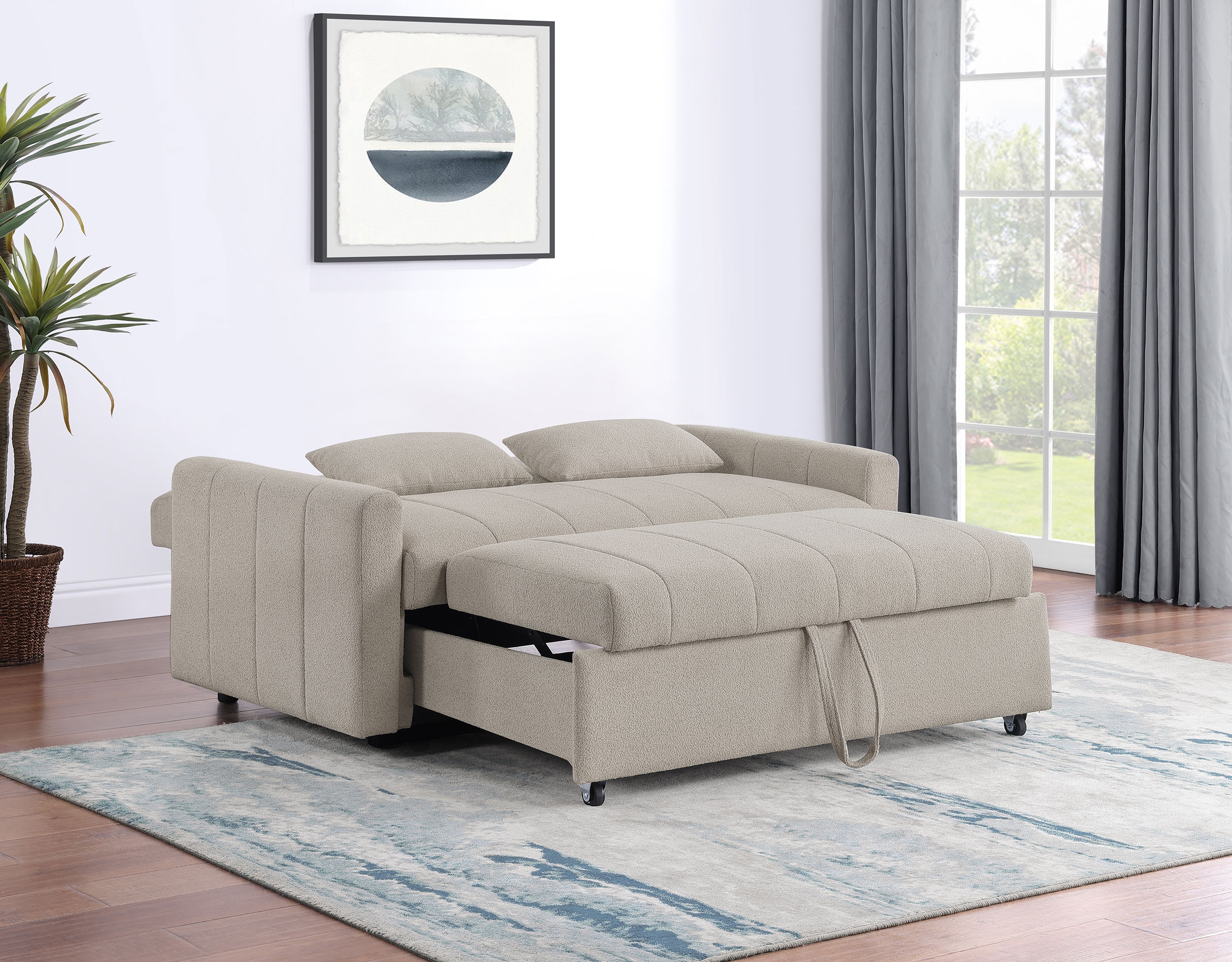 Portland Sleeper Sofa Bed Latte