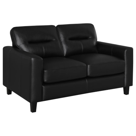 Scotland Faux Leather Loveseat