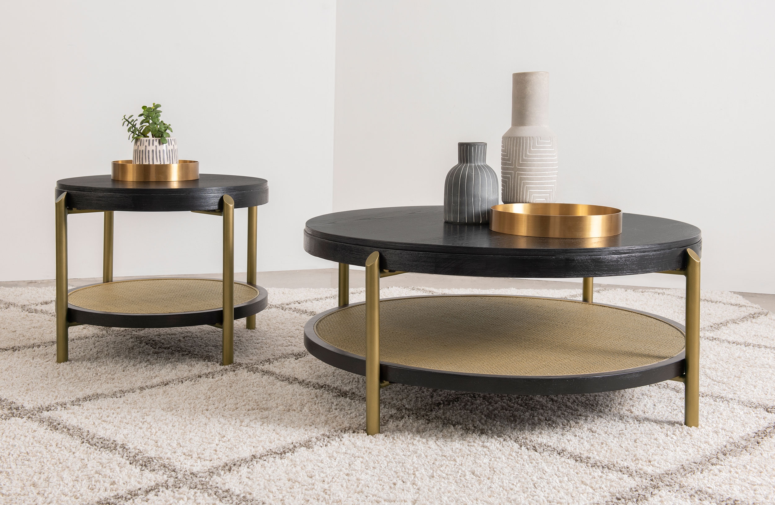 Coaster Arini Coffee Table With Storage Shelf