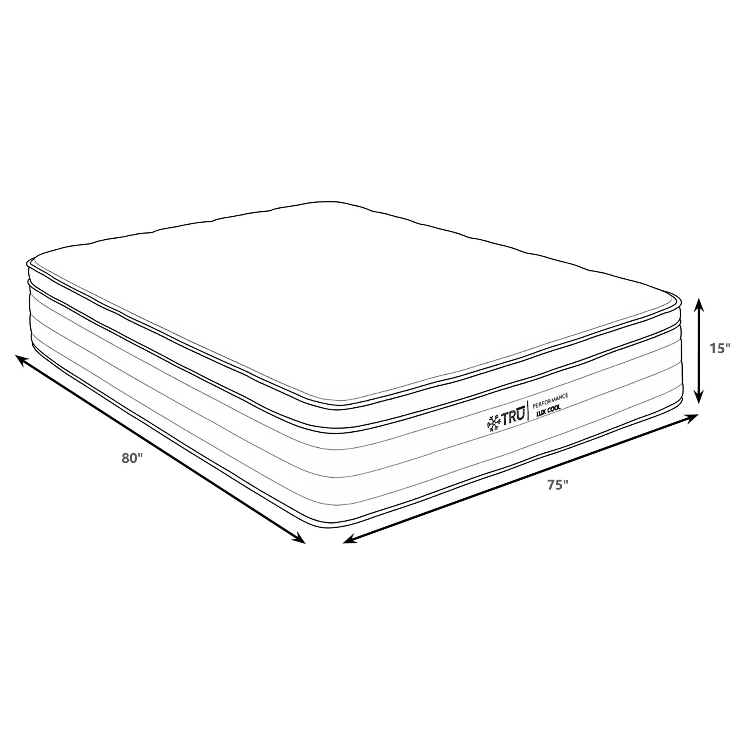 1King Cool Euro Top Foam Hybrid Mattress