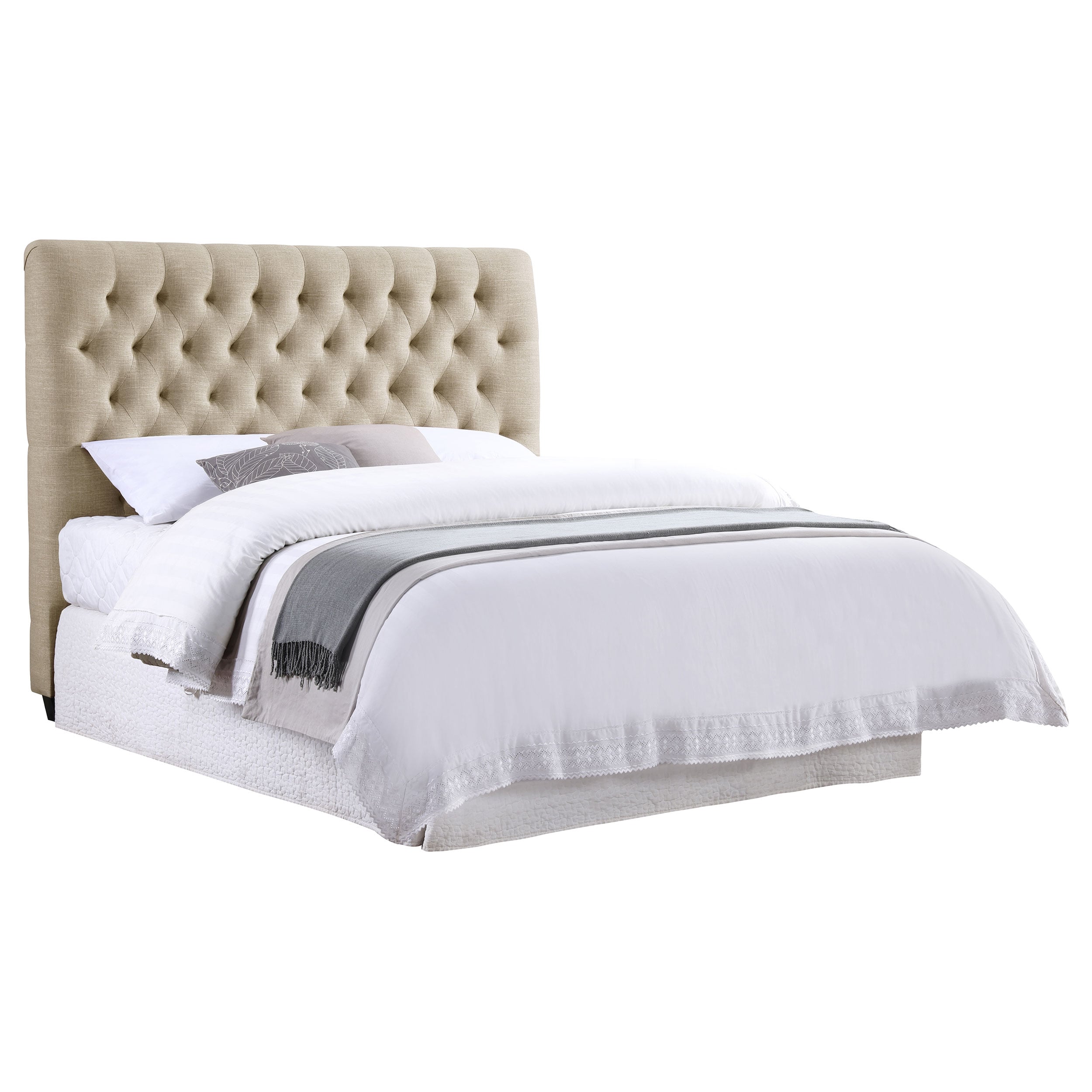 Chloe King Panel Headboard Oatmeal