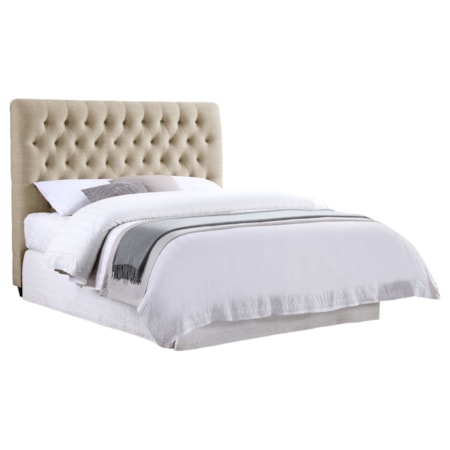 Chloe Full Panel Headboard Oatmeal