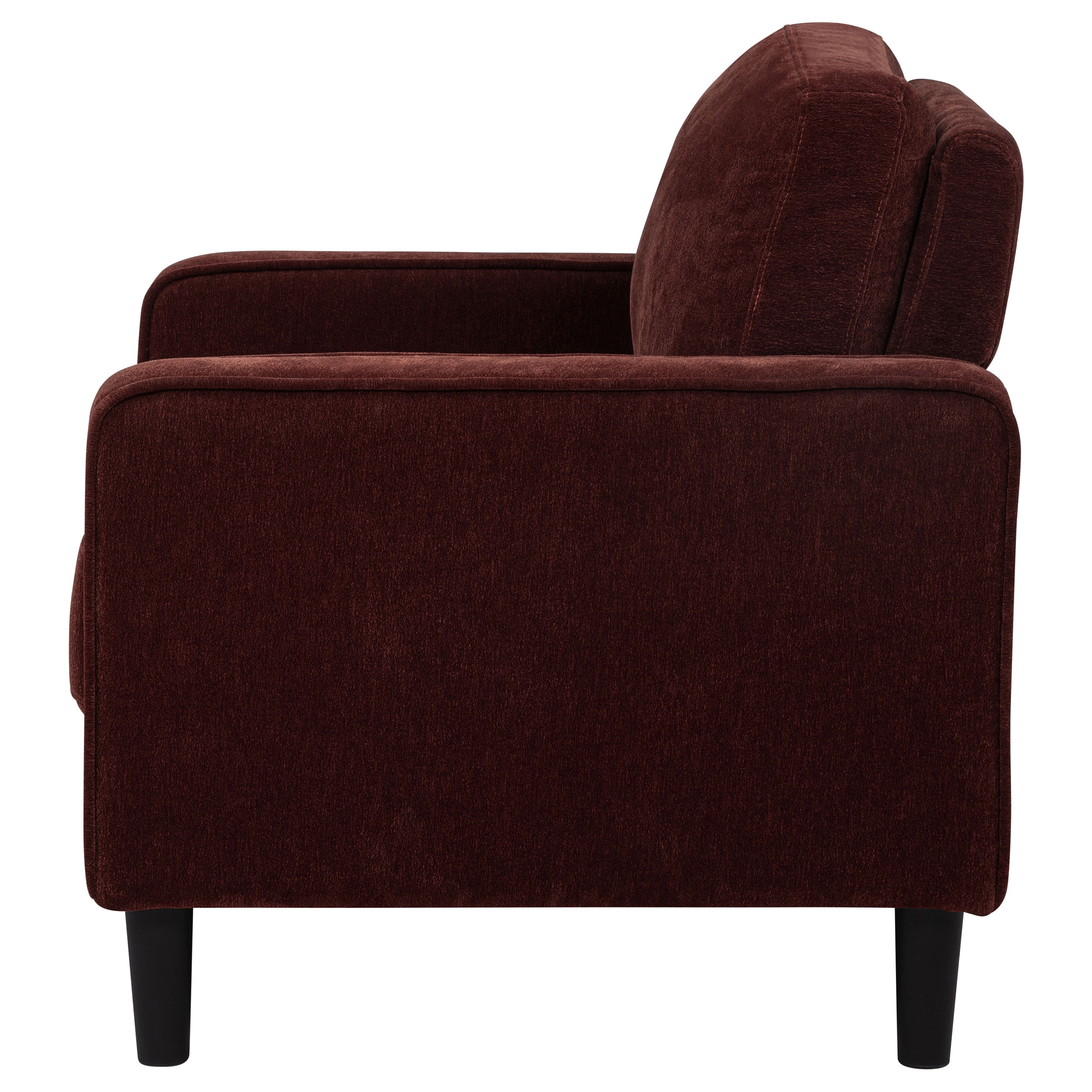 Ruth Fabric Accent Chair Rust Red